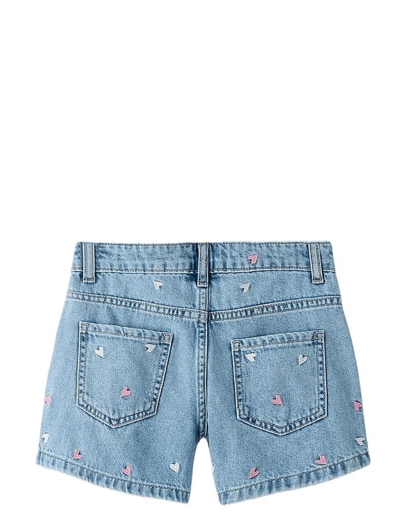 name it - NKFBELLA REG DNM SHORTS 3674-BE NOOS - gallastuttbuxur - light blue denim - 1