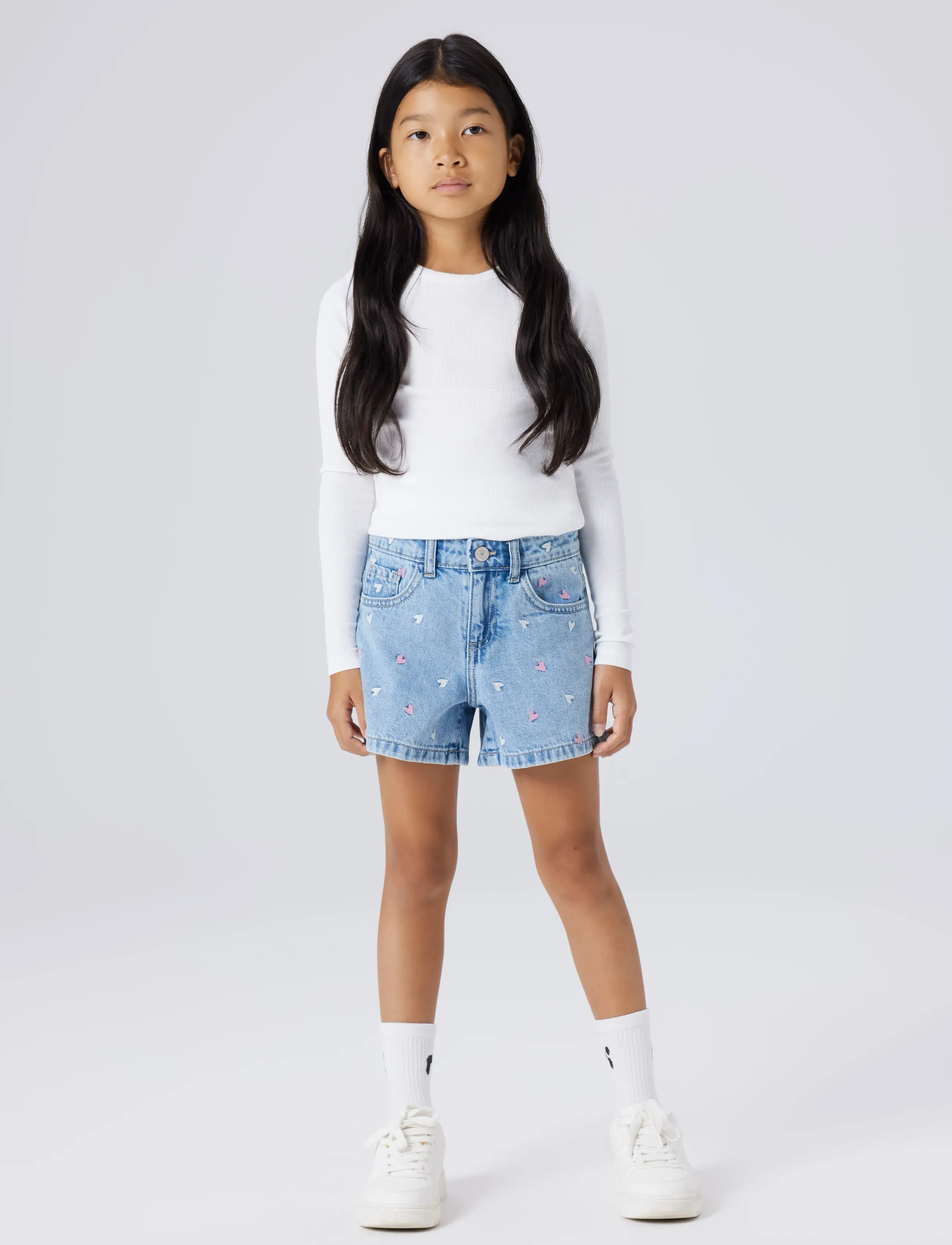 name it - NKFBELLA REG DNM SHORTS 3674-BE NOOS - denimshorts - light blue denim - 4