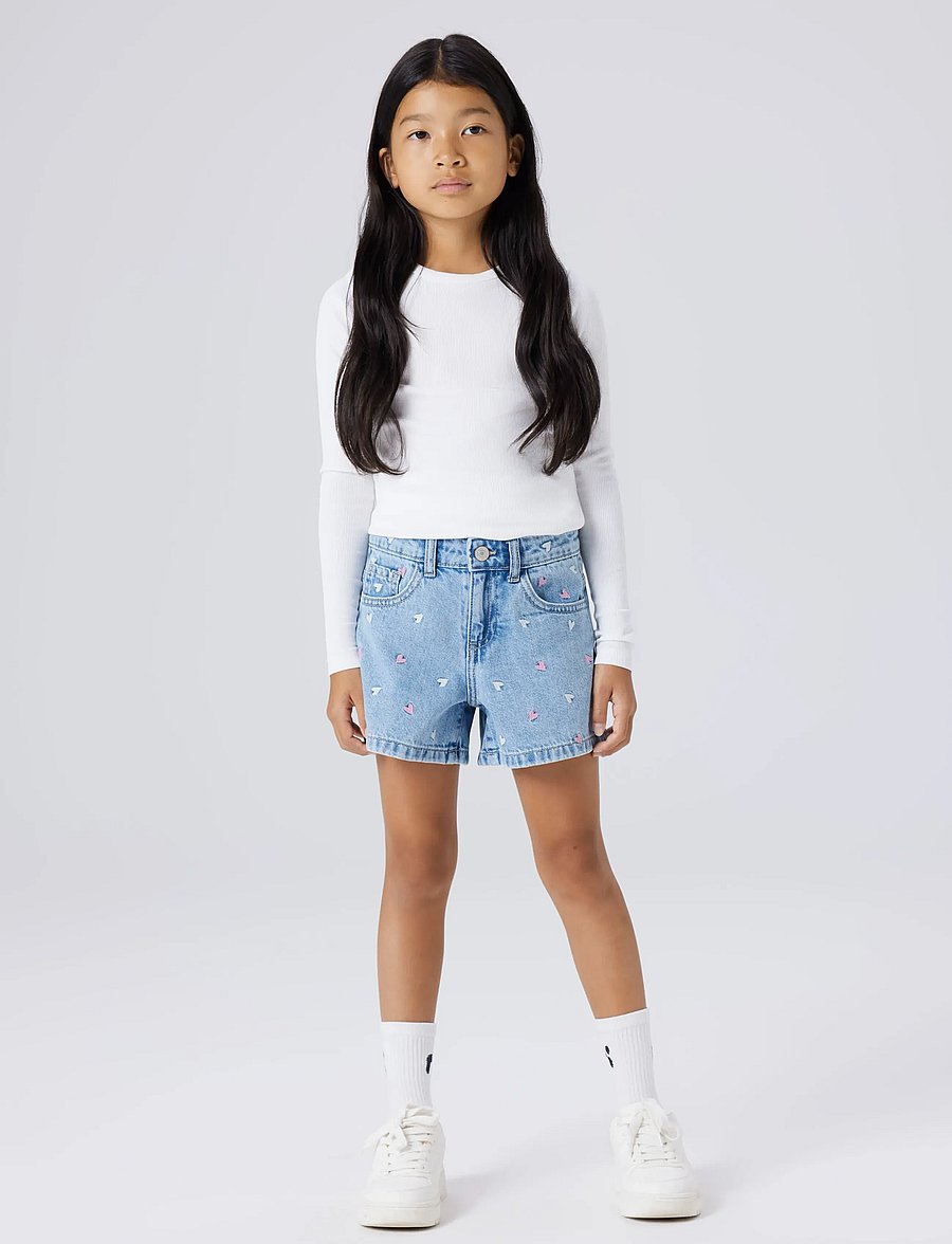 name it - NKFBELLA REG DNM SHORTS 3674-BE NOOS - jeansshorts - light blue denim - 4