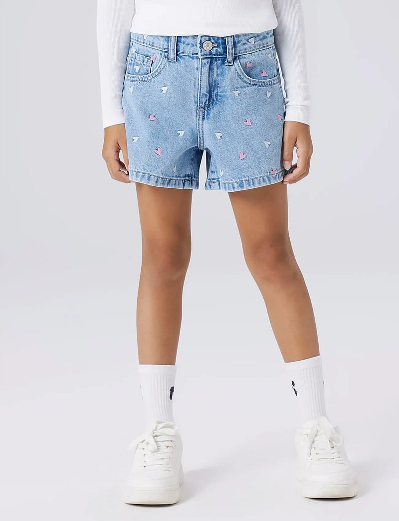 name it - NKFBELLA REG DNM SHORTS 3674-BE NOOS - gallastuttbuxur - light blue denim - 5