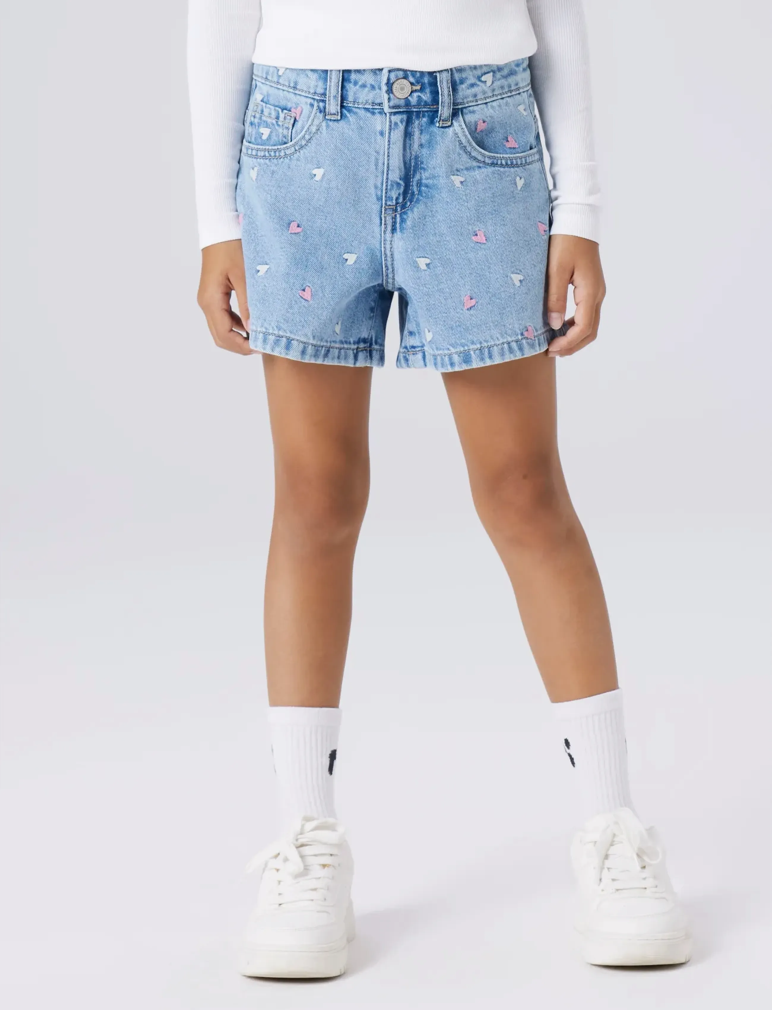 name it - NKFBELLA REG DNM SHORTS 3674-BE NOOS - denimshorts - light blue denim - 5