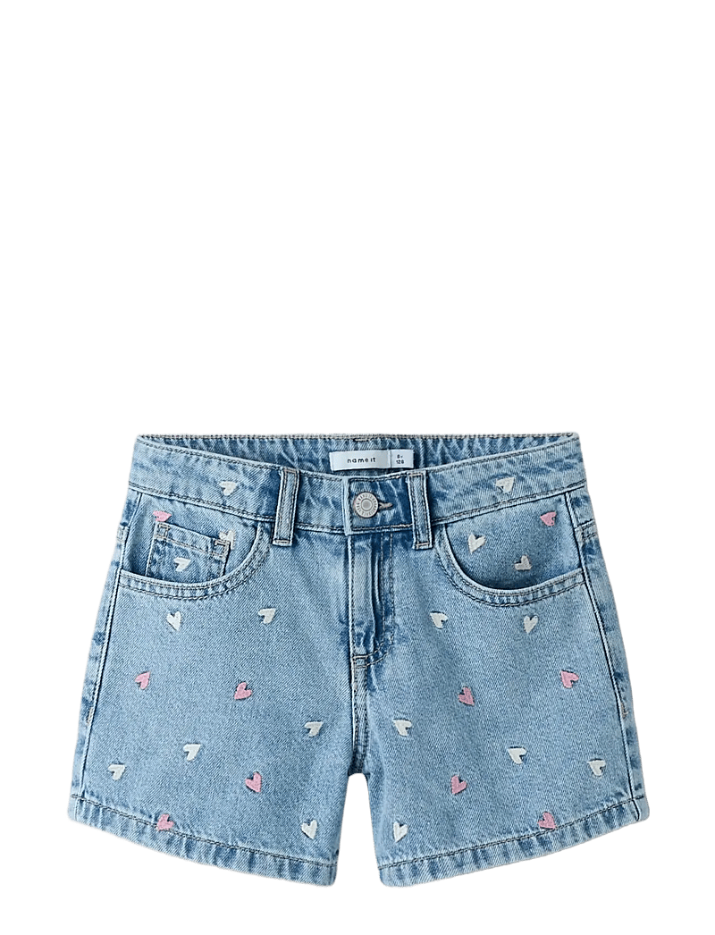 name it - NKFBELLA REG DNM SHORTS 3674-BE NOOS - gallastuttbuxur - light blue denim - 2