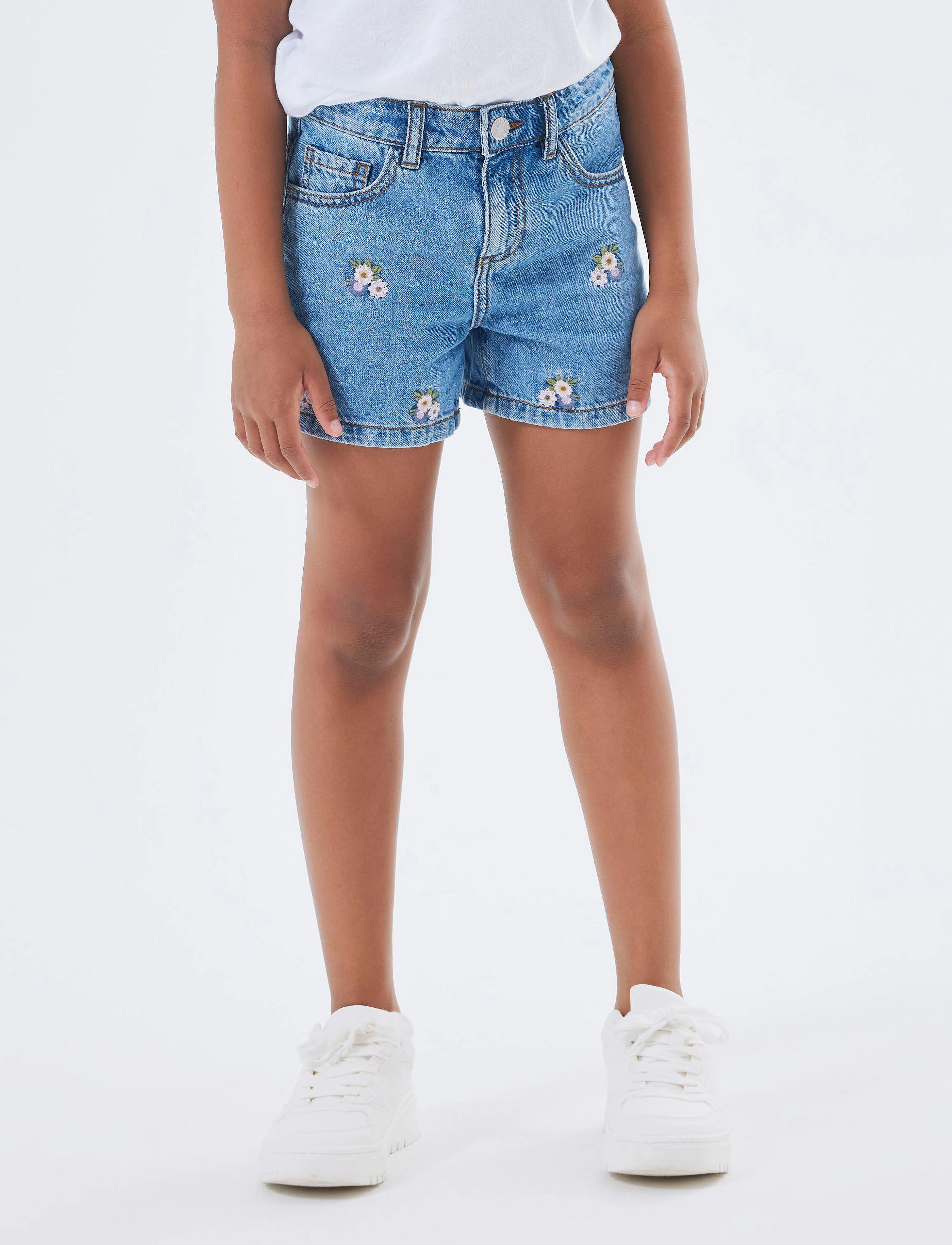 name it NKFBELLA REG DNM SHORTS 3674-BE NOOS - Shorts - MEDIUM BLUE DENIM / blue