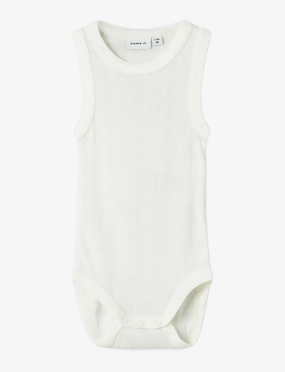 name it - NBMWANG WOOL NEEDLE TANK BODY - base layer baby - snow white - 0