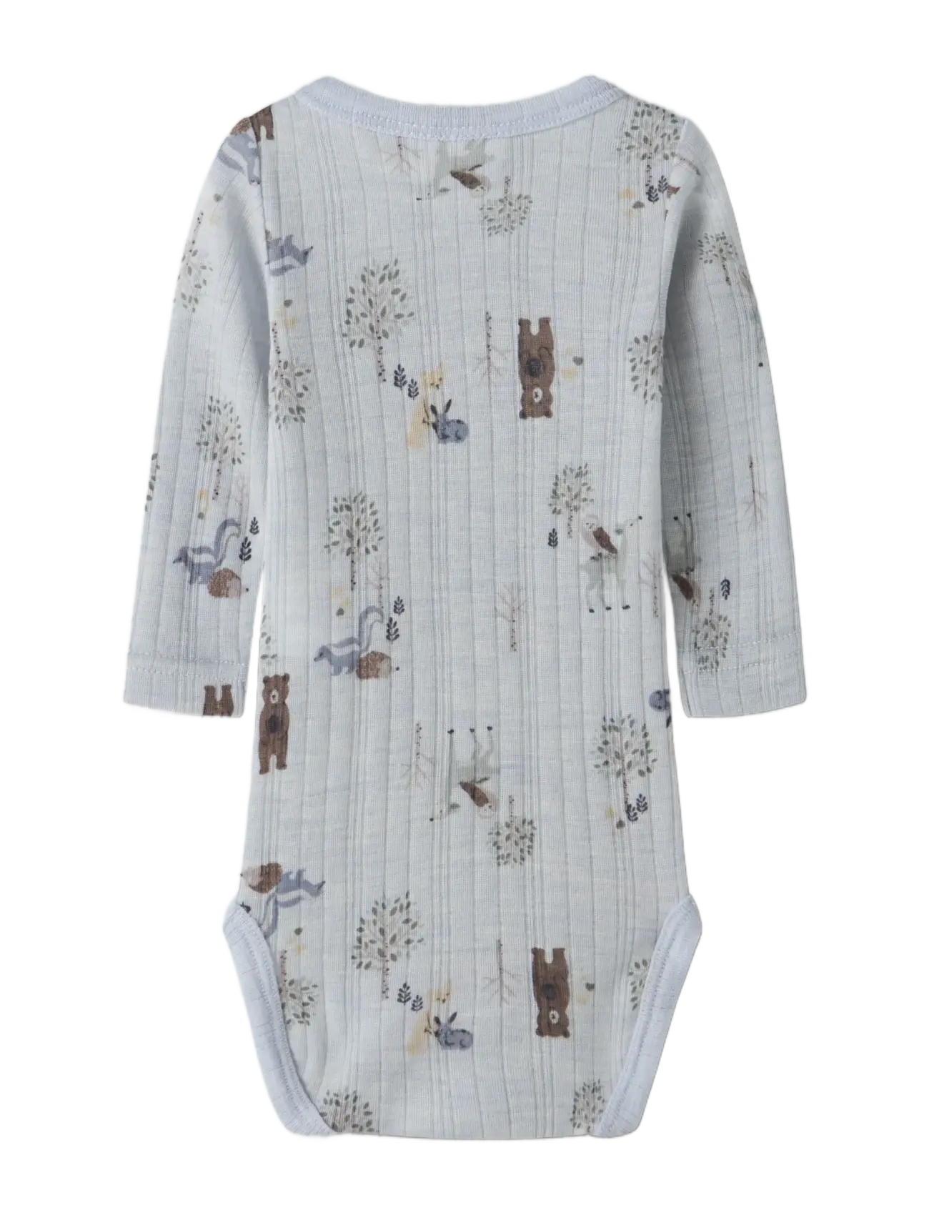 name it - NBMWANG WOOL NEEDLE LS BODY NOOS - beebi alusriided - arctic ice - 1
