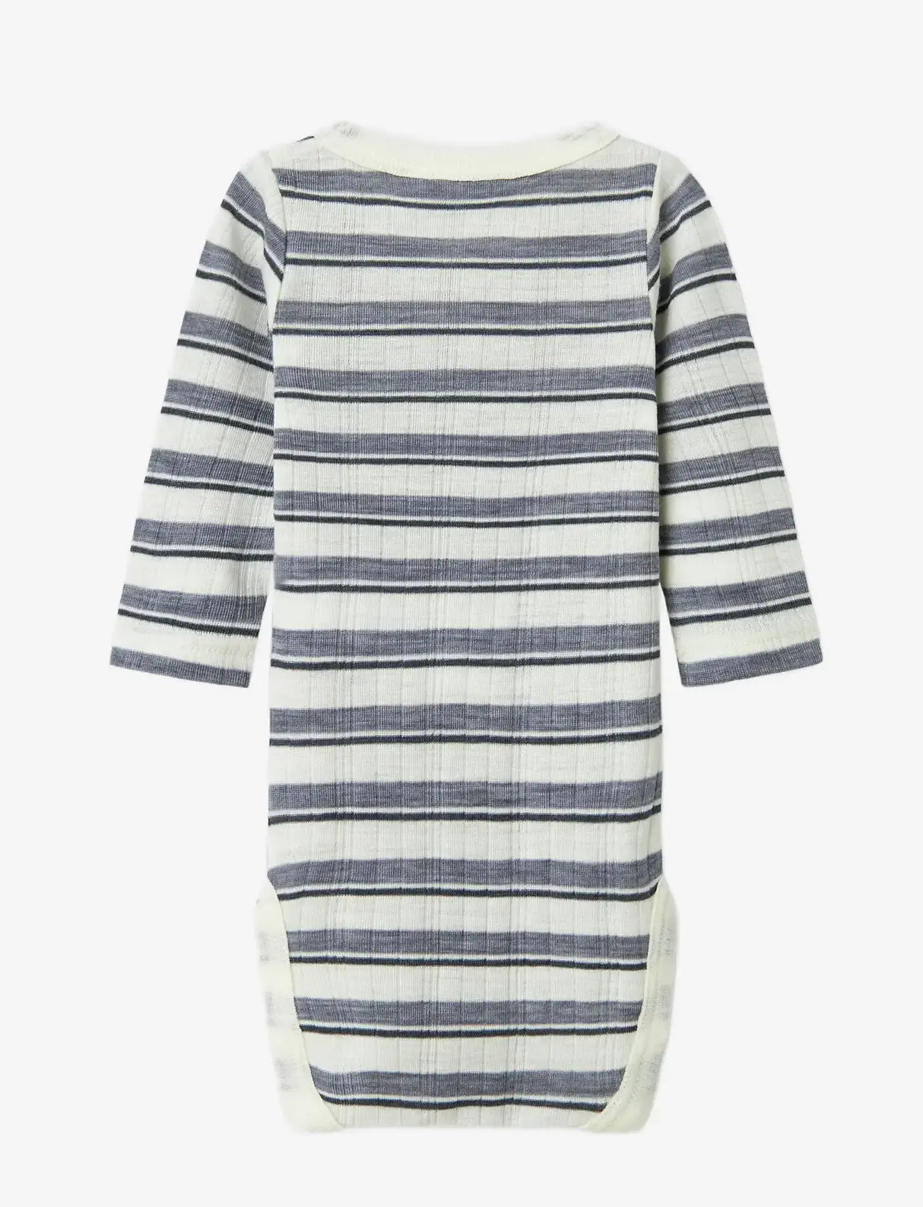 name it - NBMWANG WOOL NEEDLE LS BODY NOOS - aluskerrastot vauvoille - folkstone gray - 1