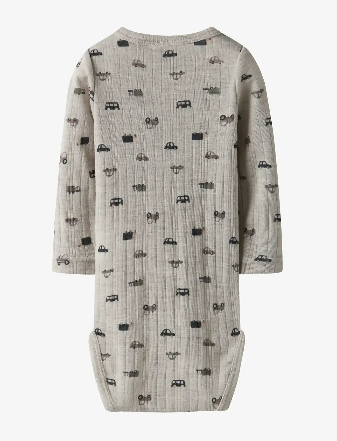 name it - NBMWANG WOOL NEEDLE LS BODY NOOS - uldundertøj baby - nacreous cloud - 1