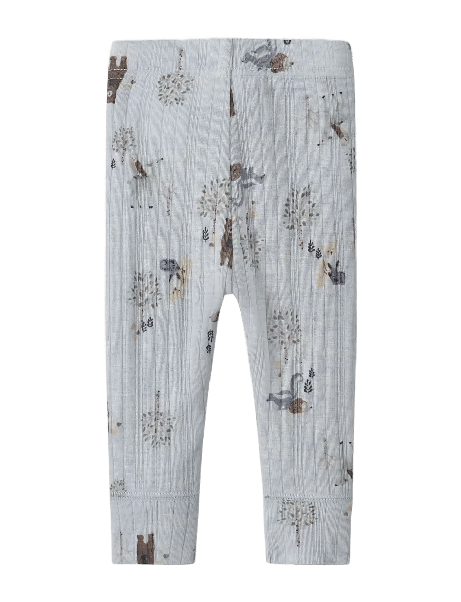 name it - NBMWANG WOOL NEEDLE LONGJOHN NOOS - base layer baby - arctic ice - 1