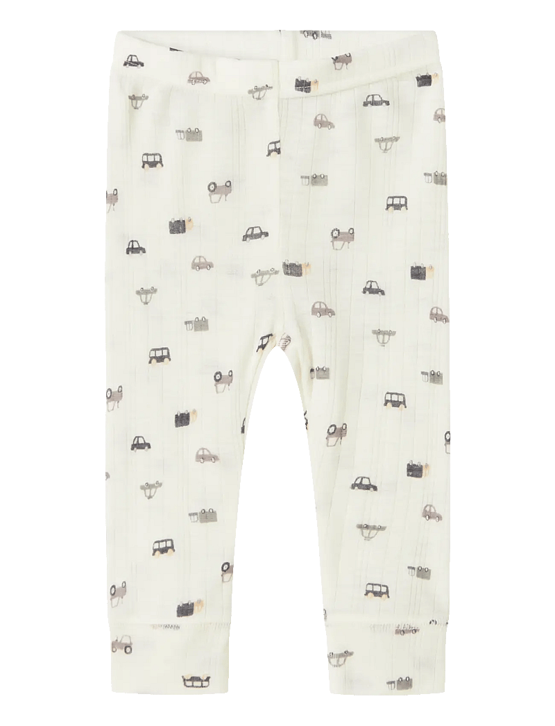 name it - NBMWANG WOOL NEEDLE LONGJOHN NOOS - leggings - snow white - 1