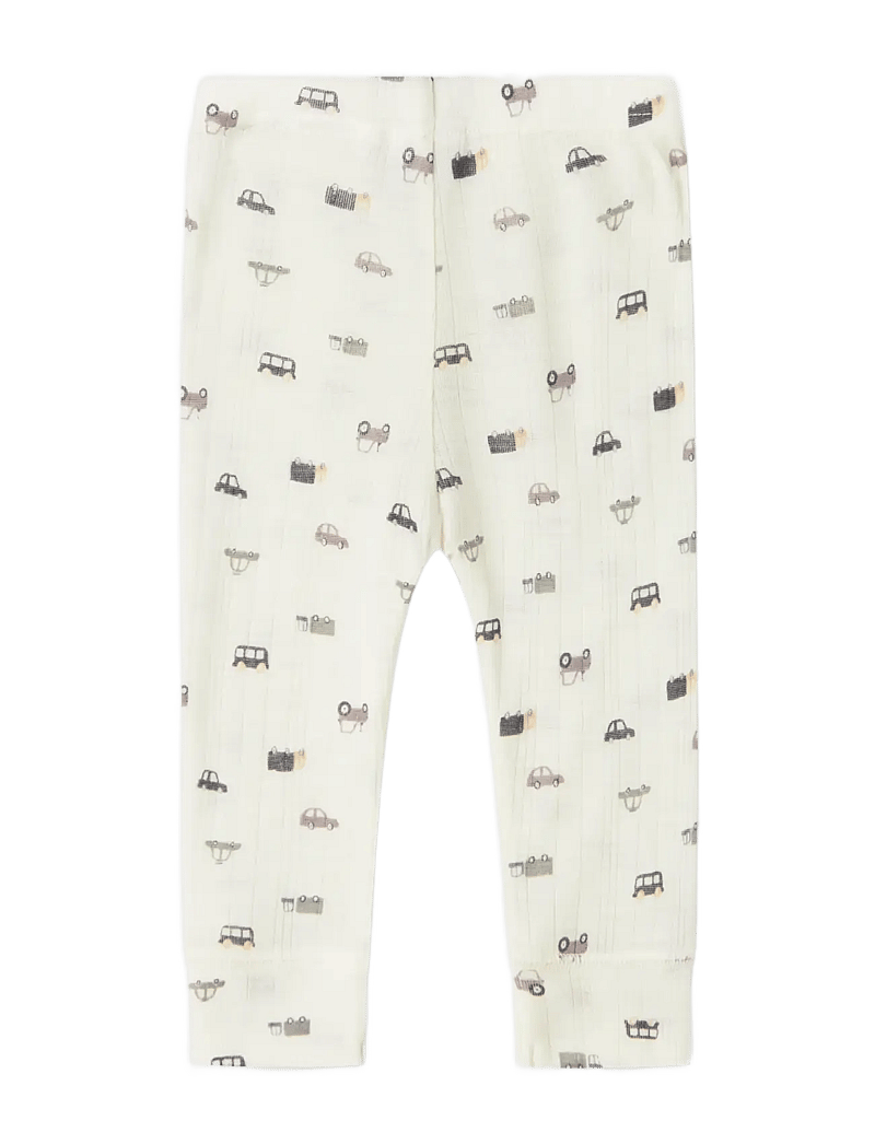 name it - NBMWANG WOOL NEEDLE LONGJOHN NOOS - leggings - snow white - 2