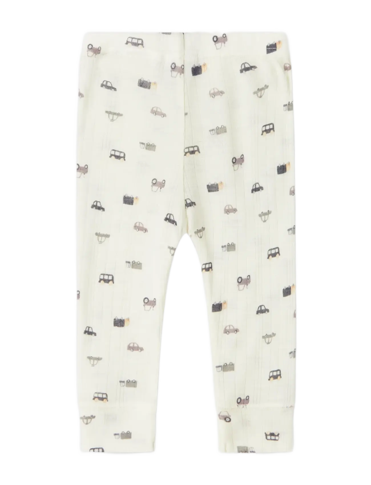 name it - NBMWANG WOOL NEEDLE LONGJOHN NOOS - uldundertøj baby - snow white - 1