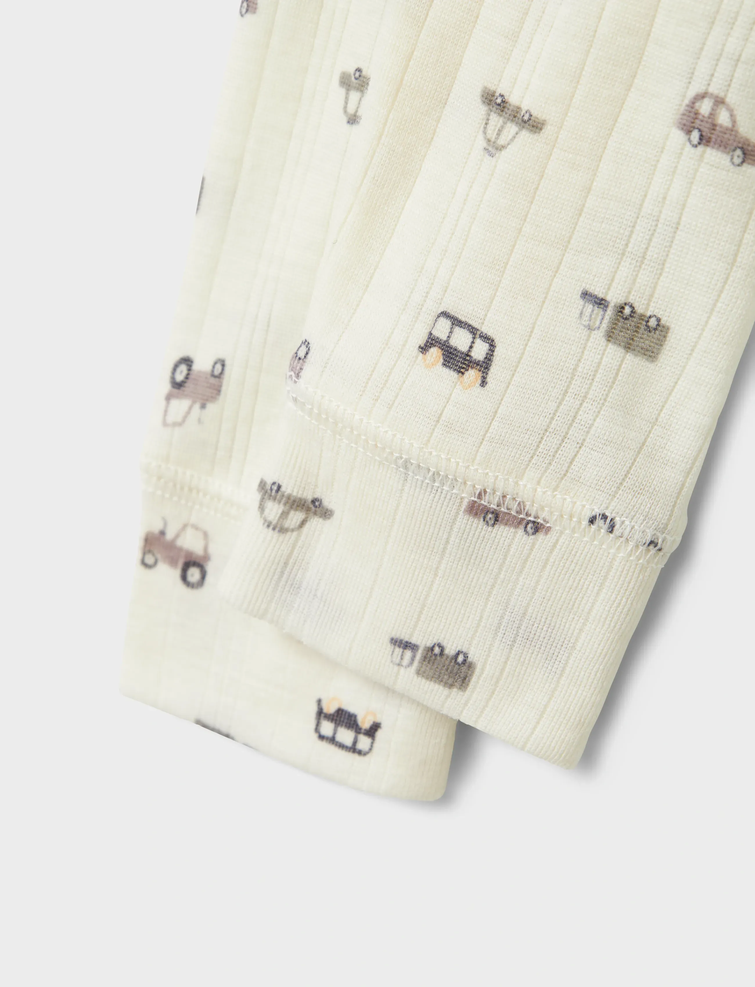 name it - NBMWANG WOOL NEEDLE LONGJOHN NOOS - uldundertøj baby - snow white - 2