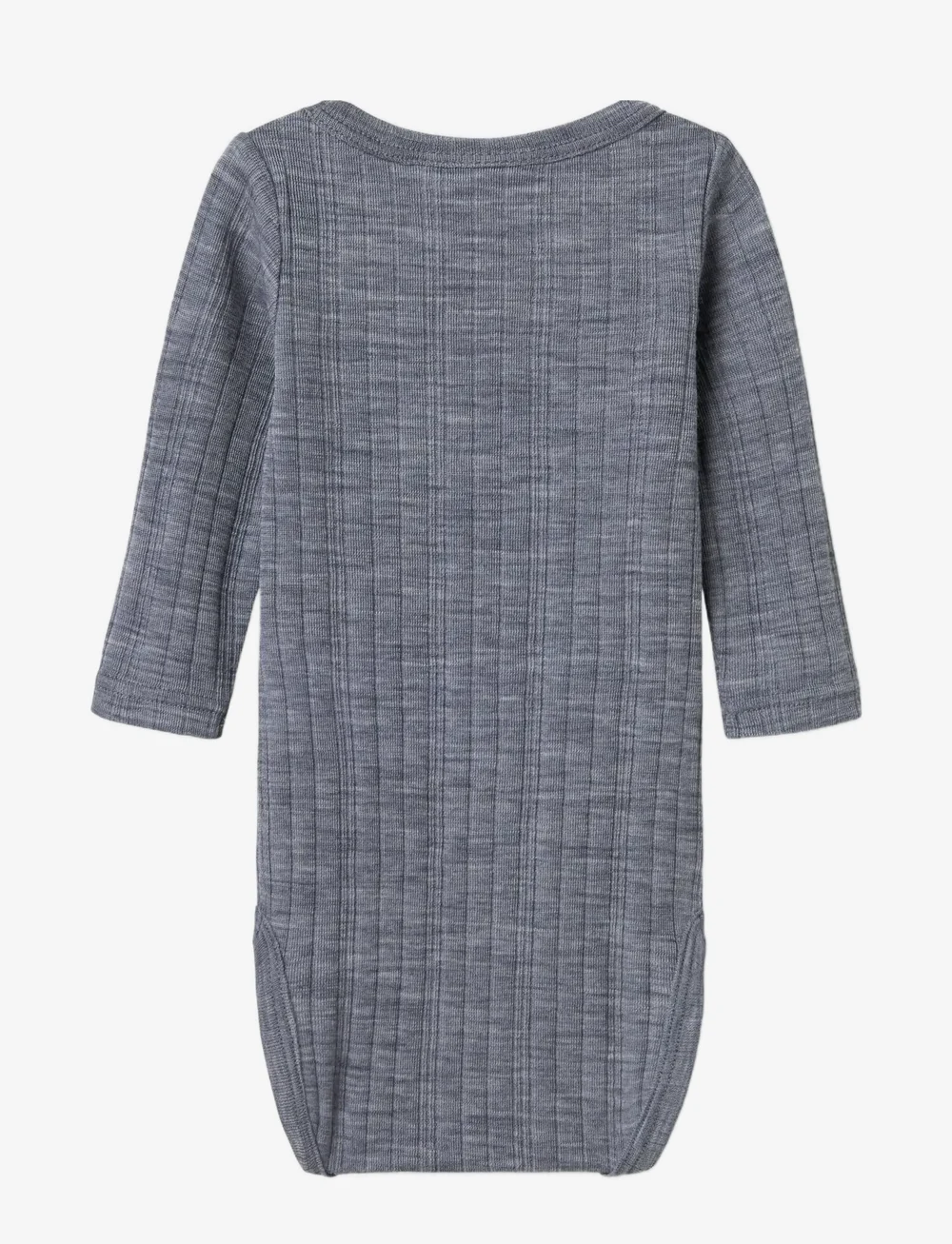 name it - NBMWANG WOOL NEEDLE LS BODY SOLID NOOS - underställ baby - folkstone gray - 2