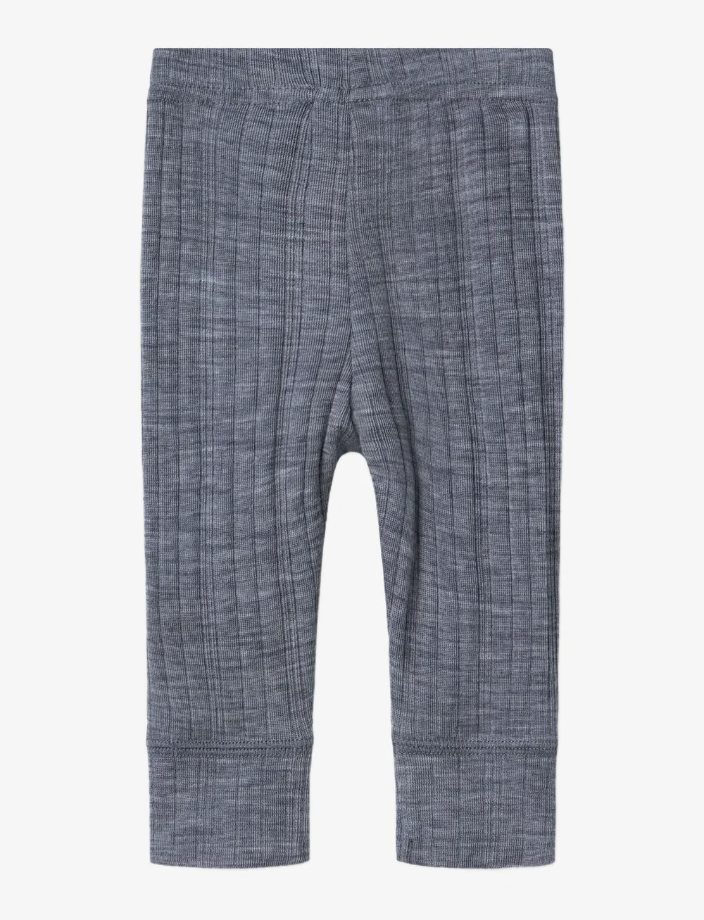 name it - NBMWANG WOOL NEEDLE LONGJOHN SOLID NOOS - base layer baby - folkstone gray - 2