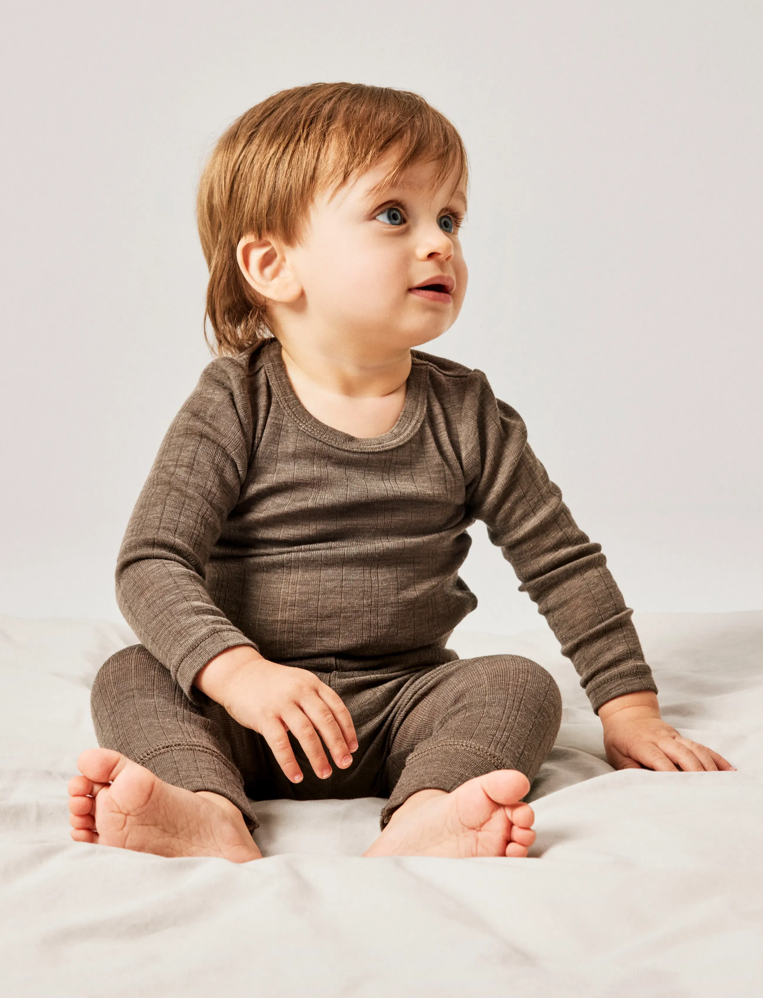 name it - NBMWANG WOOL NEEDLE LONGJOHN SOLID NOOS - beebi alusriided - morel - 1