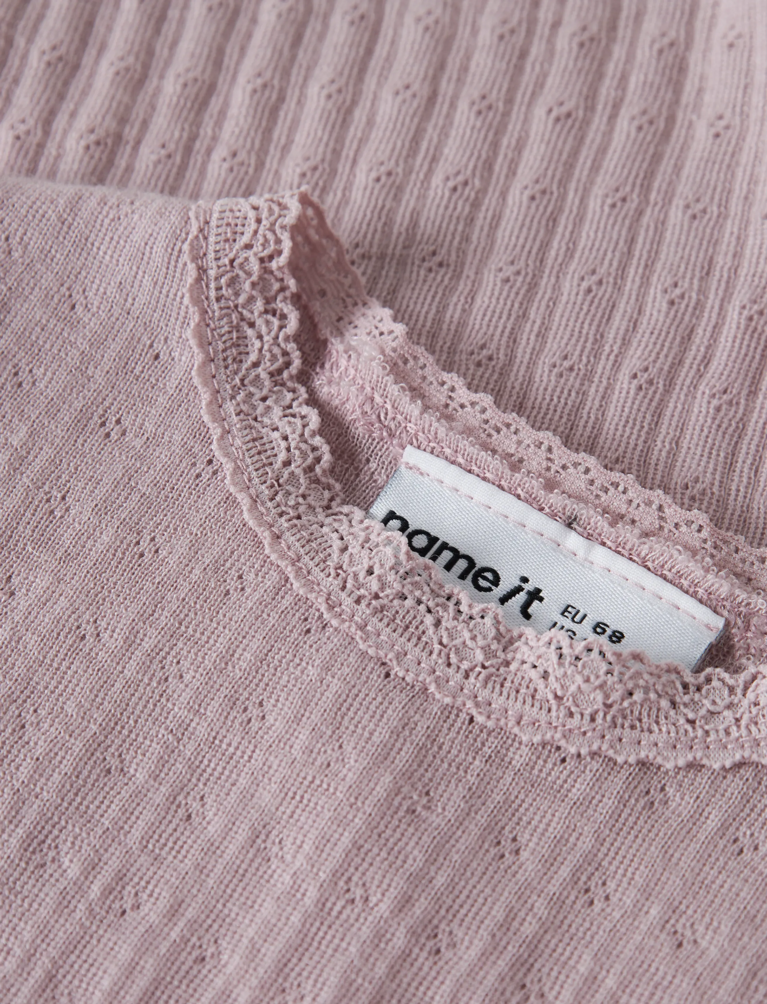 name it - NBFWOSSA WO/SI RIB LS BODY - underställ baby - violet ice - 1