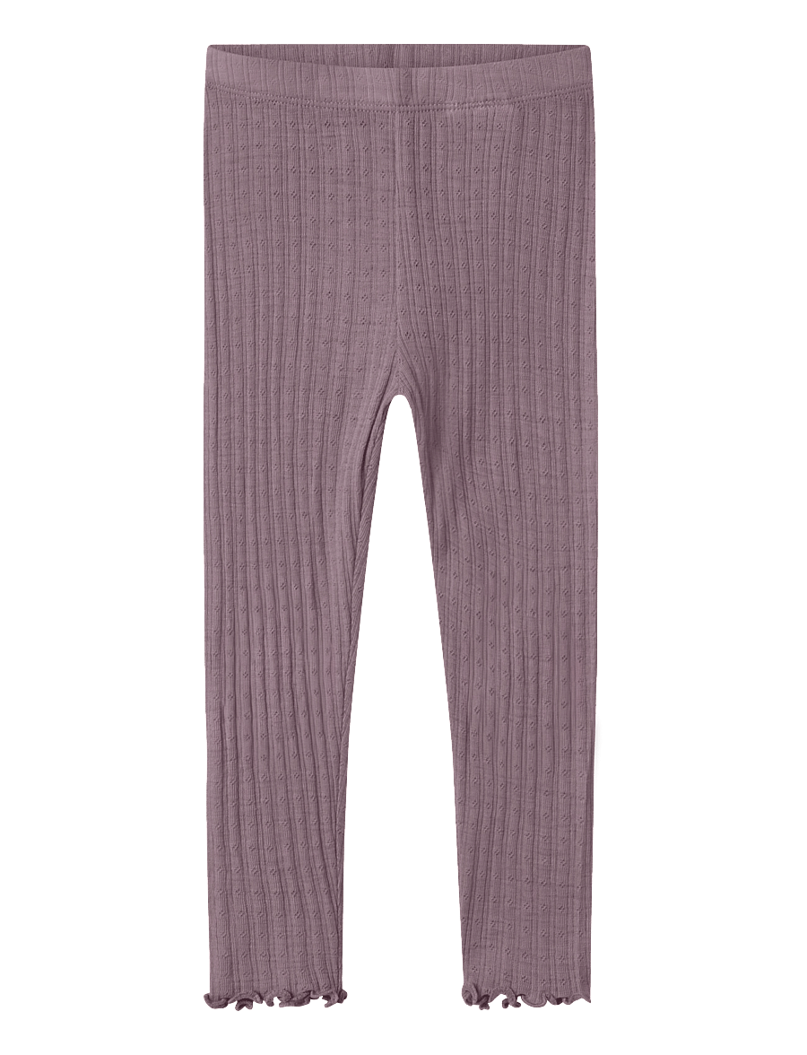 name it - NMFWOSSA WO/SI RIB LEGGING - base layer baby - toadstool - 0