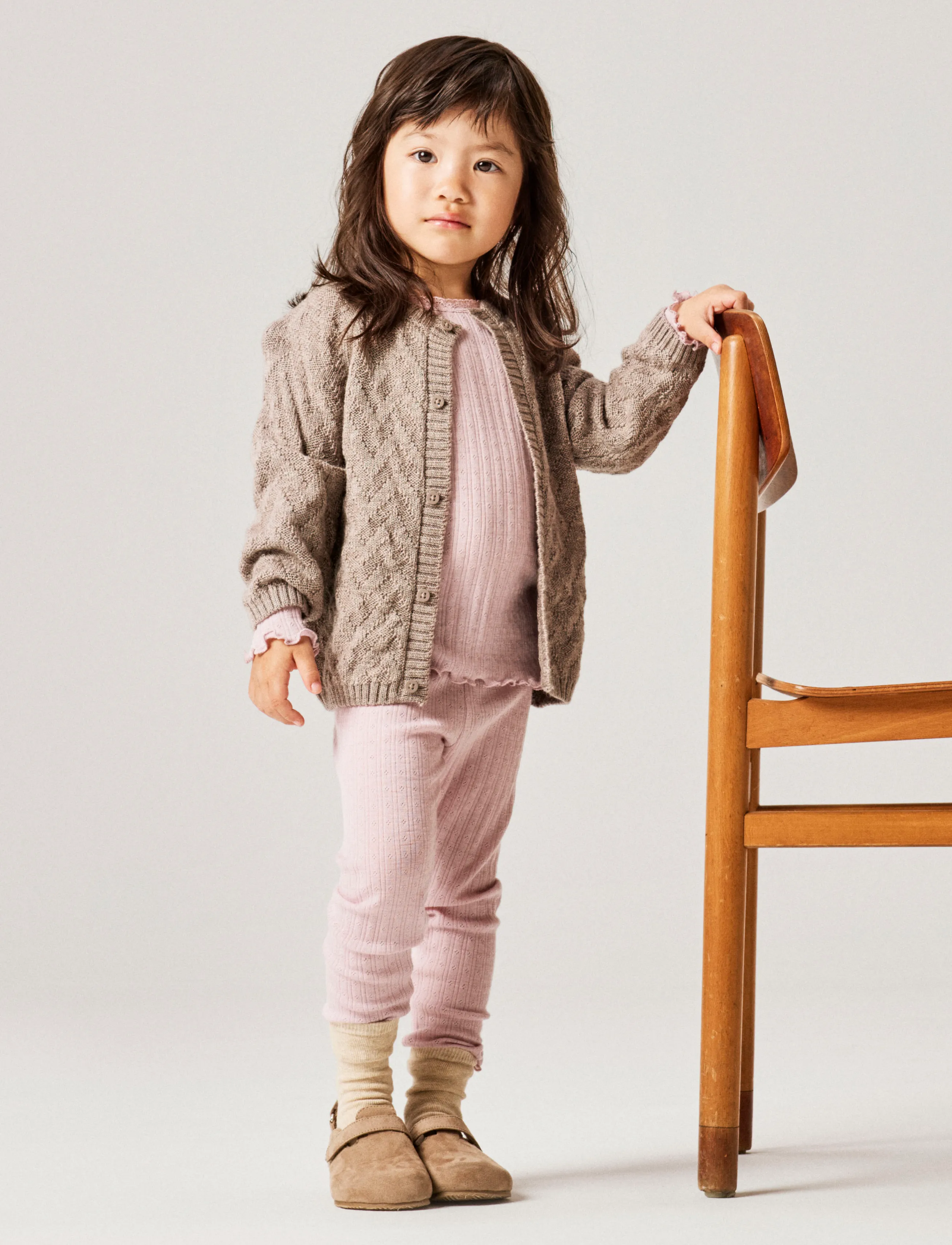 name it - NMFWOSSA WO/SI RIB LEGGING - uldundertøj baby - violet ice - 2