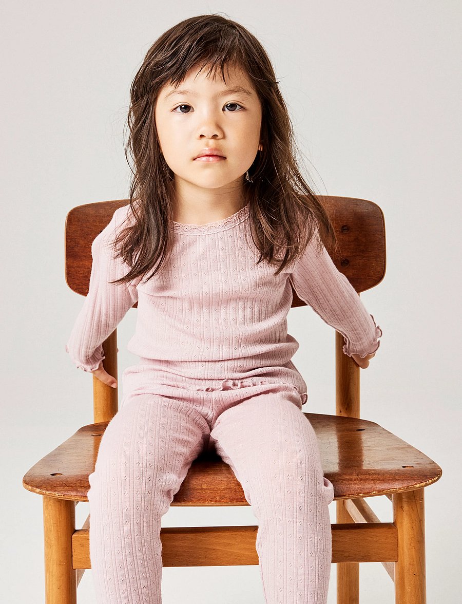 name it - NMFWOSSA WO/SI RIB LS TOP - blusen & tuniken - violet ice - 2