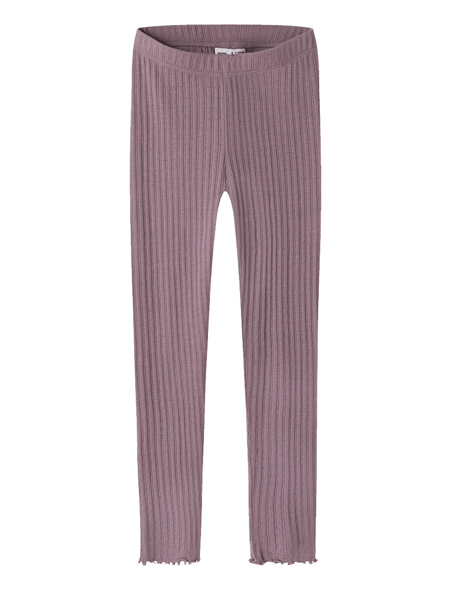name it - NKFWOSSA WO/SI RIB LEGGING - funkionsunterwäsche - hosen - toadstool - 1