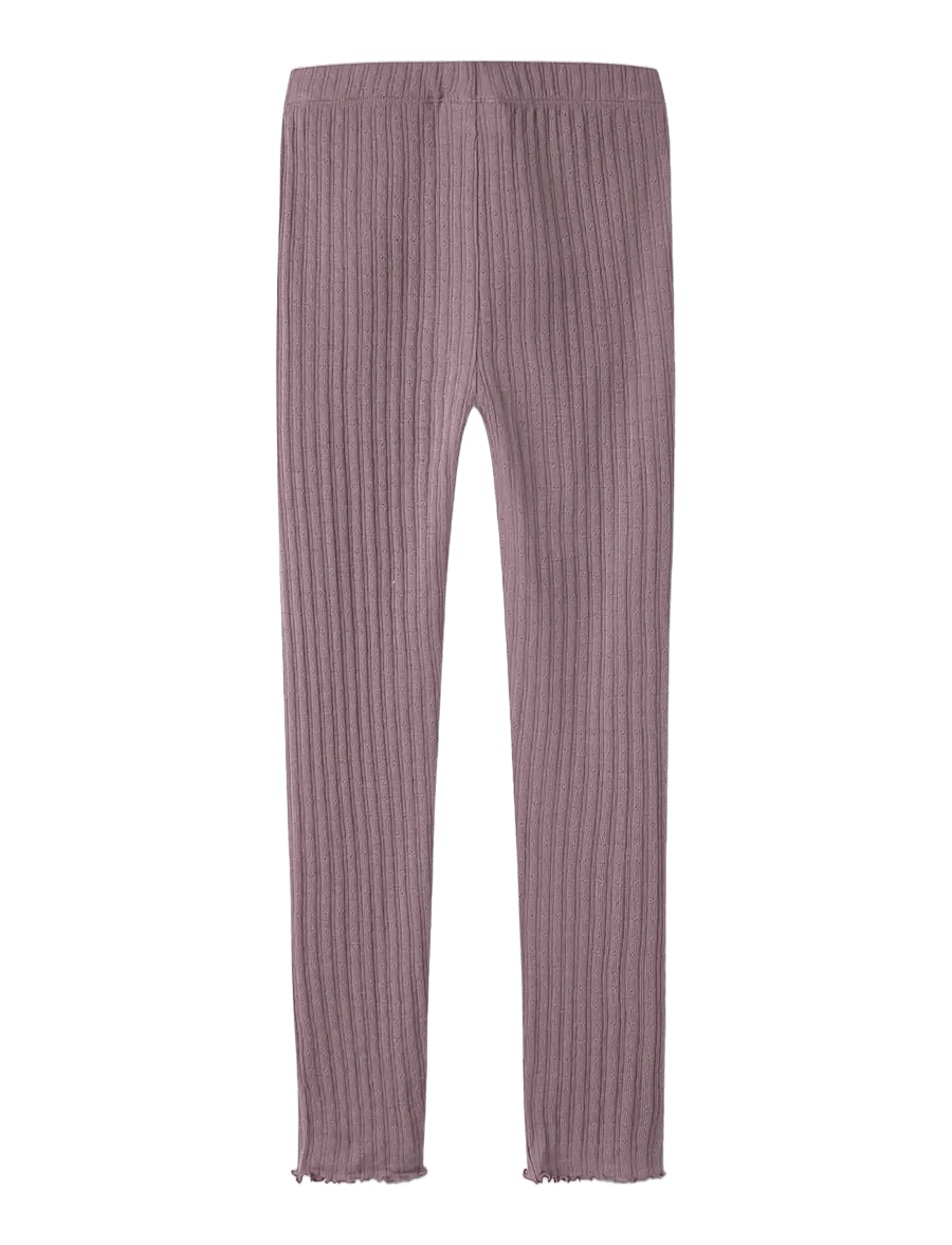 name it - NKFWOSSA WO/SI RIB LEGGING - funkionsunterwäsche - hosen - toadstool - 2