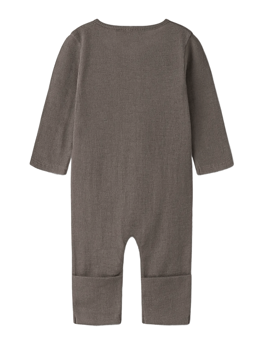 name it - NBMWOSSA WO/SI RIB NIGHTSUIT - schlafoveralls - morel - 1