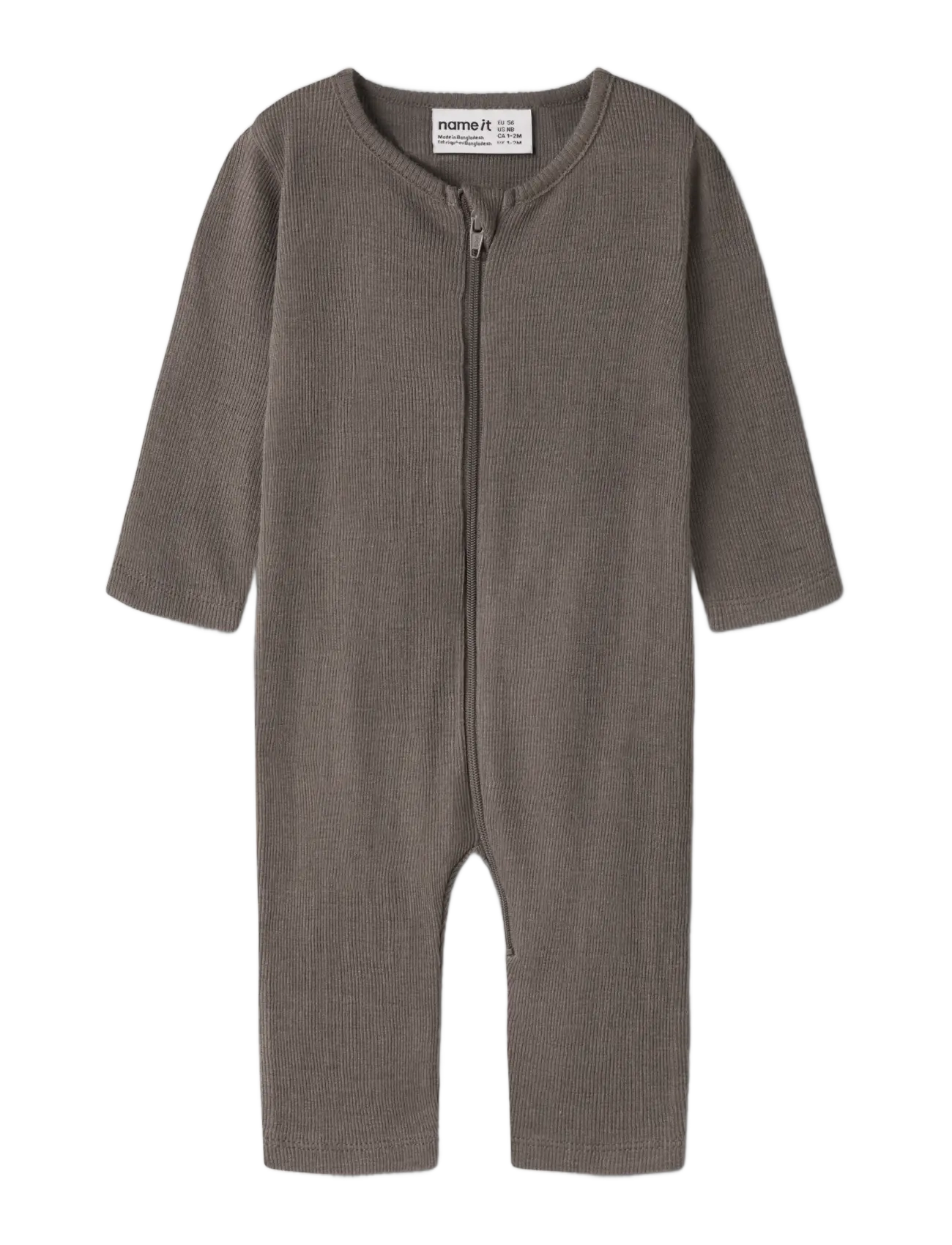 name it - NBMWOSSA WO/SI RIB NIGHTSUIT - schlafoveralls - morel - 2