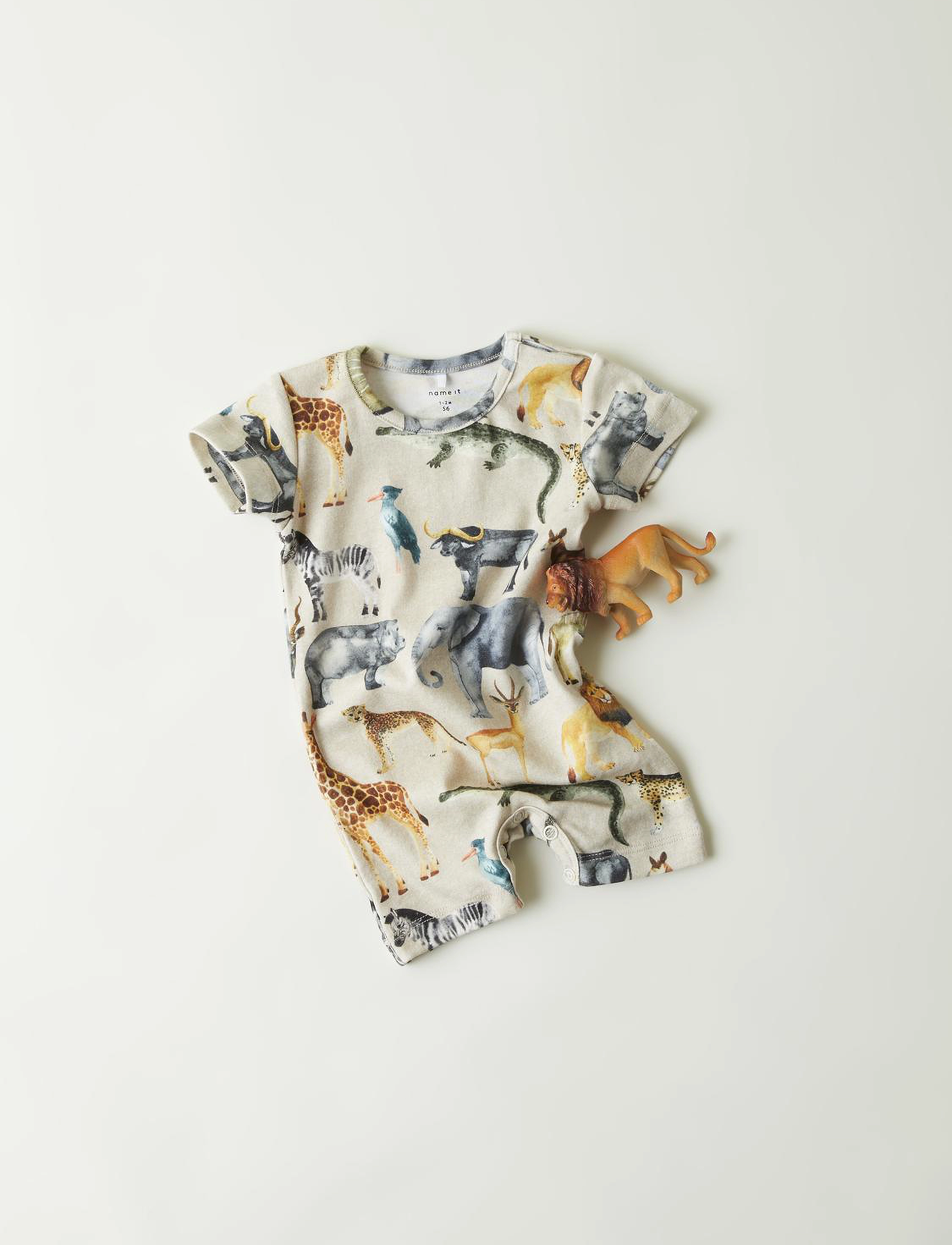 name it - NBMJASEN M SS SUNSUIT - peyote melange - 3