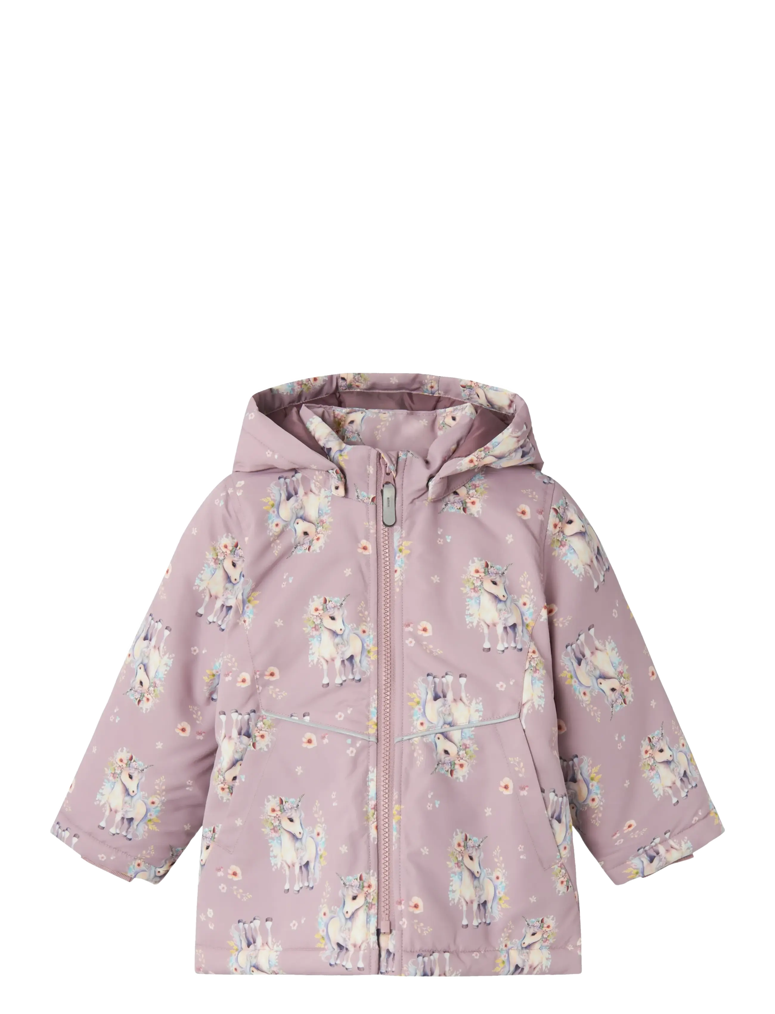 NMFMAXI JACKET AOP - MAUVE SHADOWS