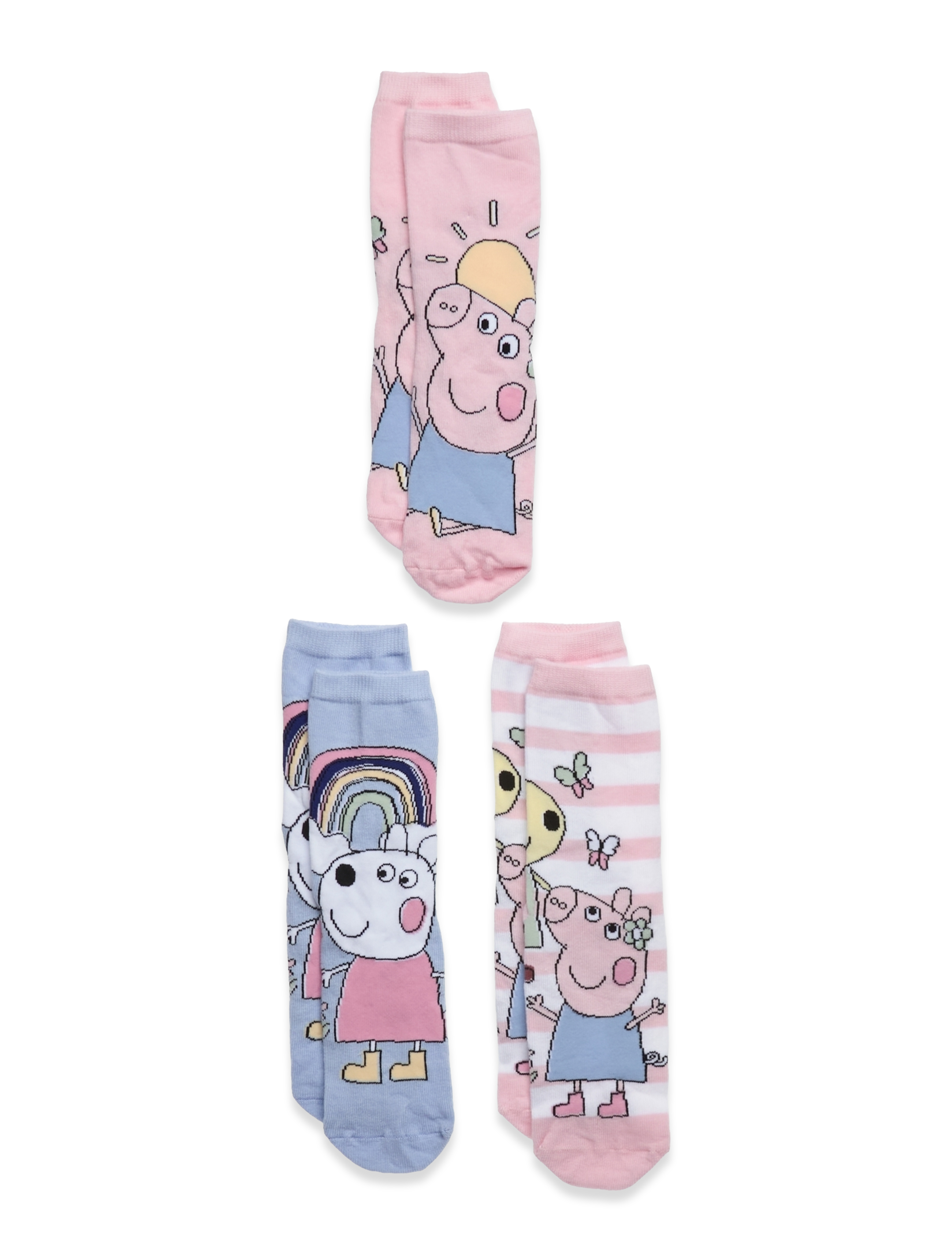 NMFARRA PEPPAPIG 3P SOCK CPLG - CHAMBRAY