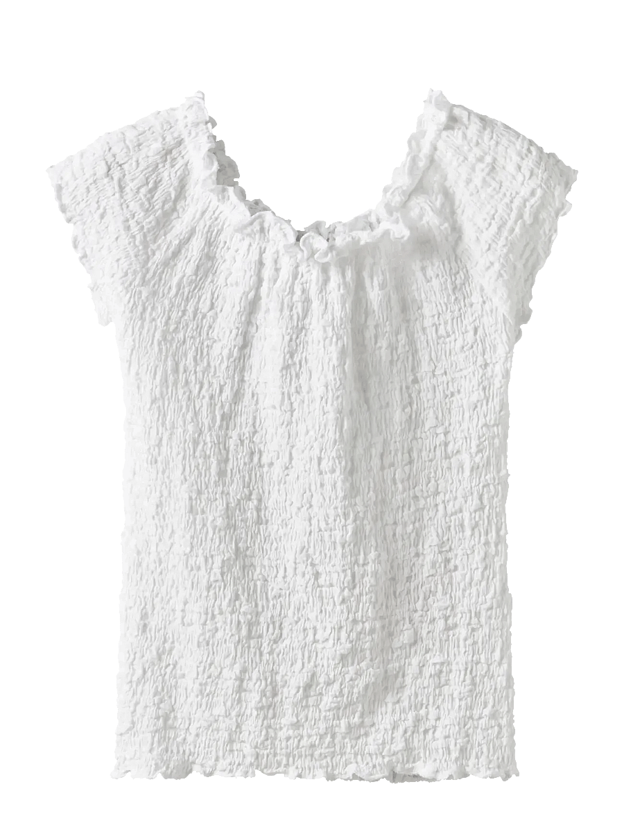 name it - NKFHALISSE SS TOP NOOS - chemisiers & tuniques - bright white - 0