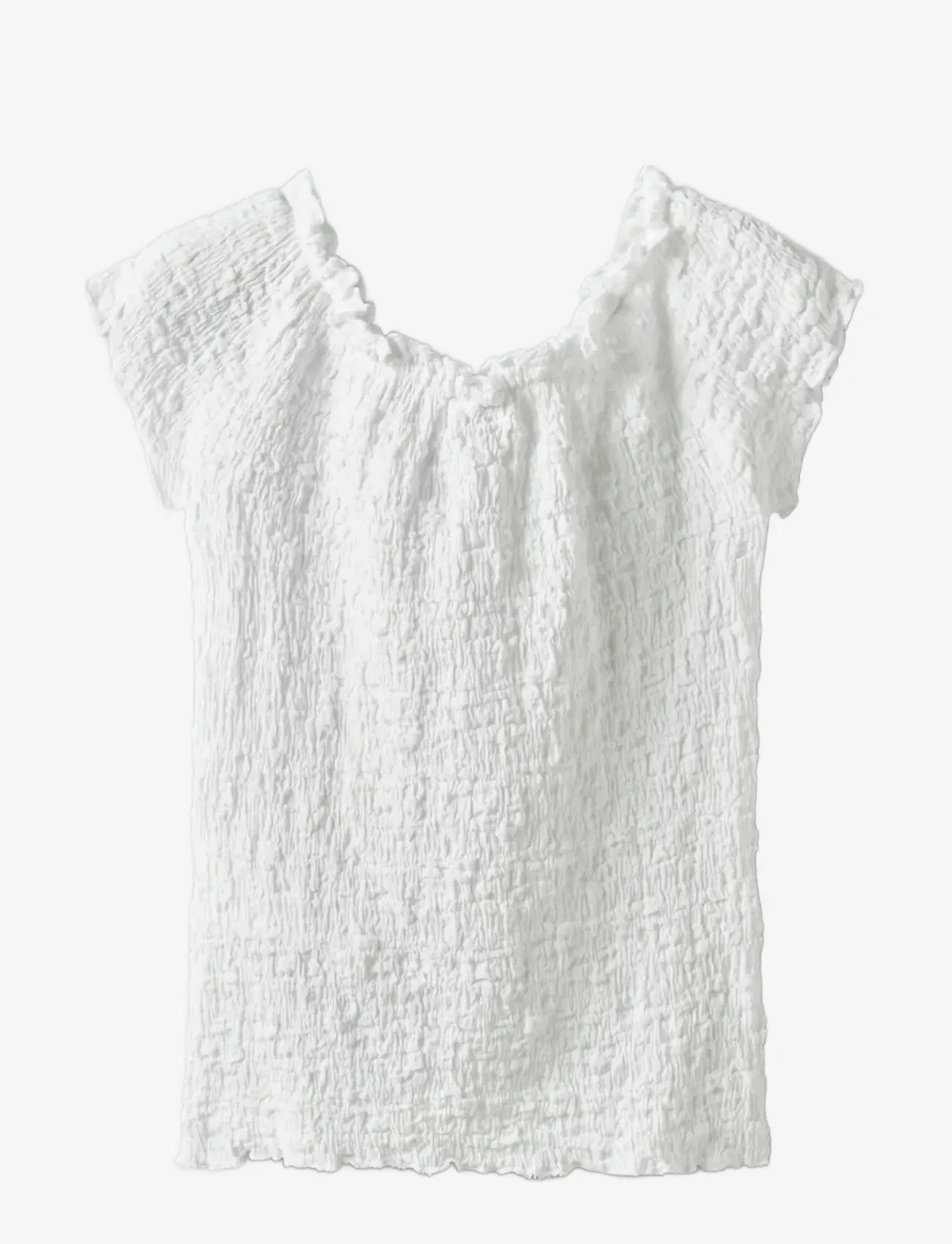 name it - NKFHALISSE SS SHORT TOP - bluser & tunikaer - bright white - 1