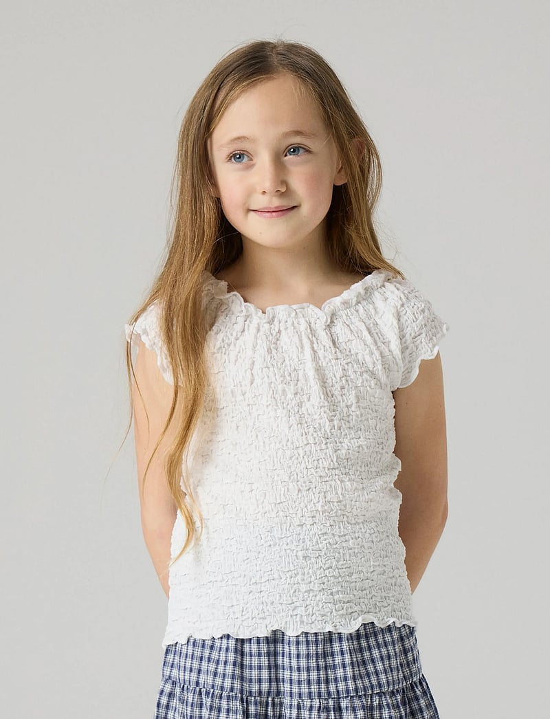 name it - NKFHALISSE SS TOP NOOS - blusen & tuniken - bright white - 3