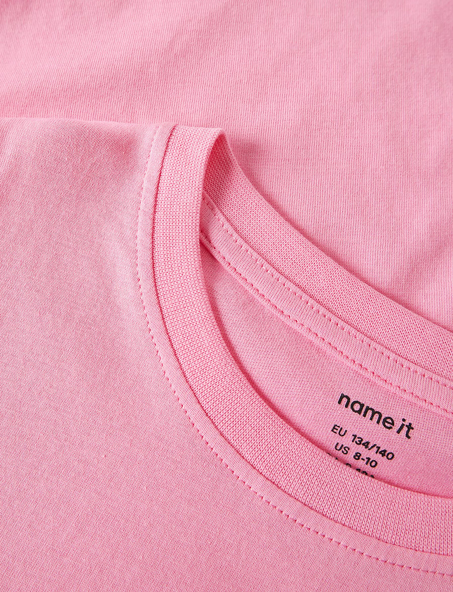 name it - NKFVILUKKA SS RLX TOP - kurzärmelige - pink drink - 3