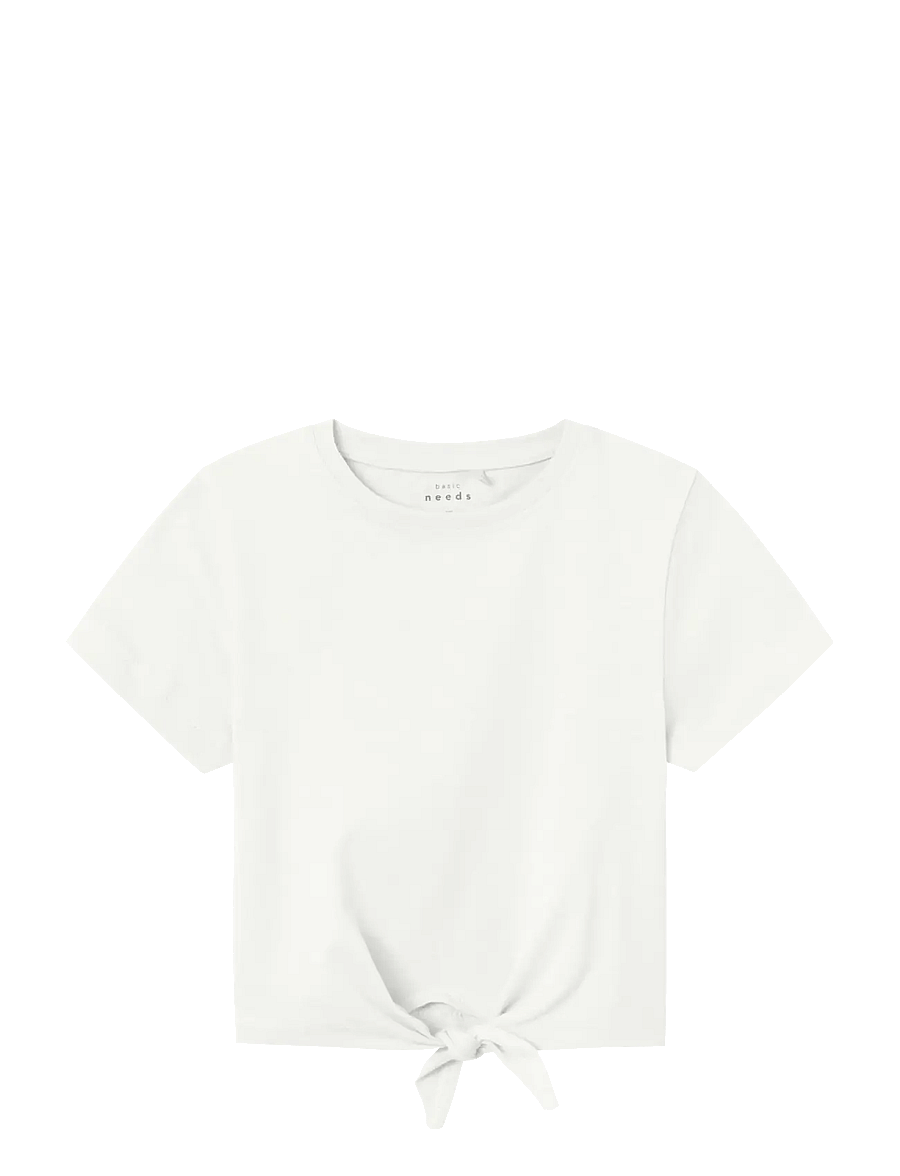 name it - NMFVAYA SS LOOSE TOP - kurzärmelige - bright white - 0