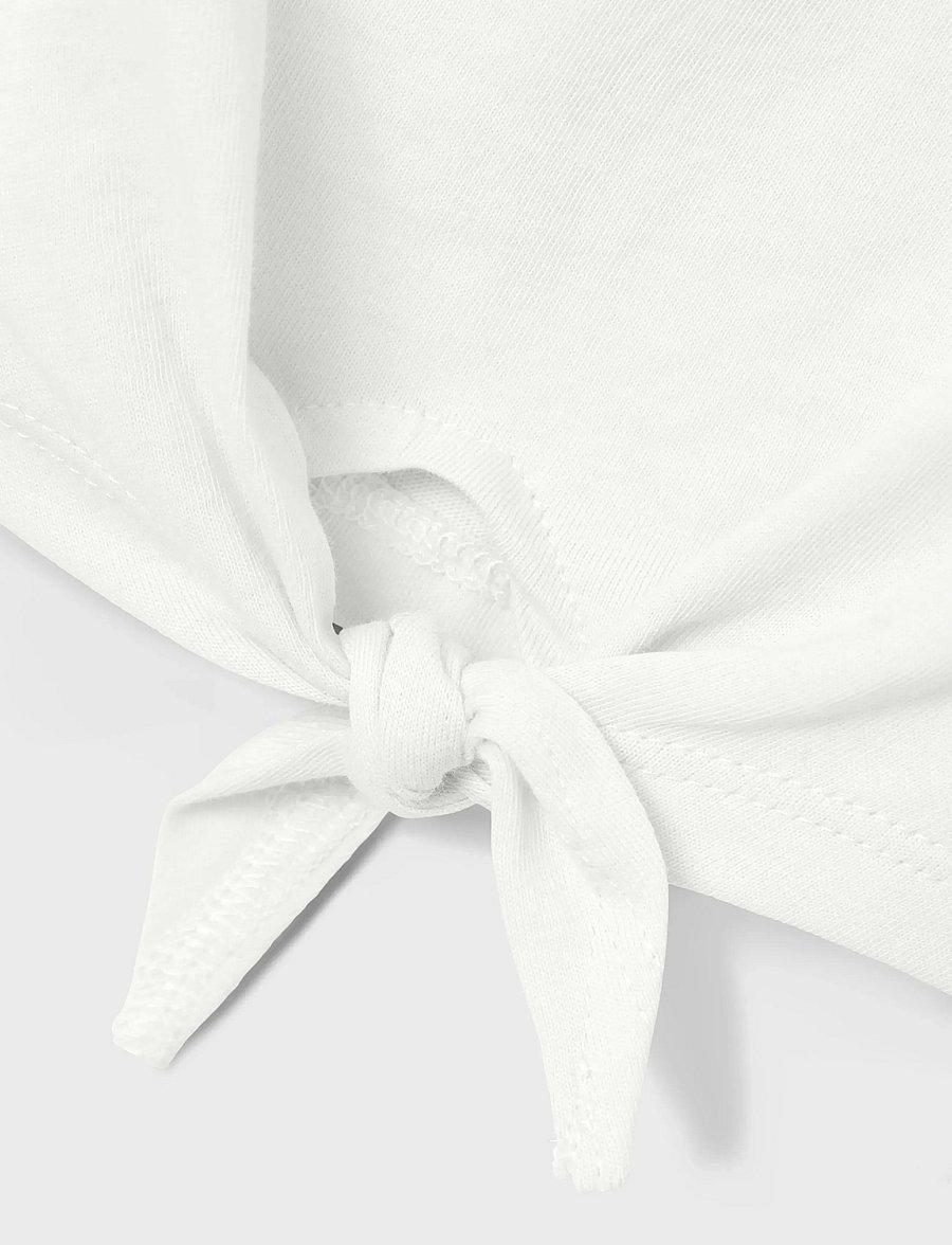 name it - NMFVAYA SS LOOSE TOP - kurzärmelige - bright white - 2
