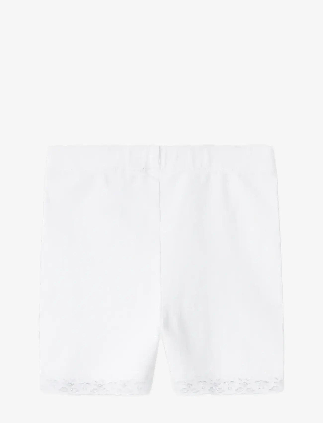name it - NMFVISTA SHORT LEGGING - cykelshorts - bright white - 1