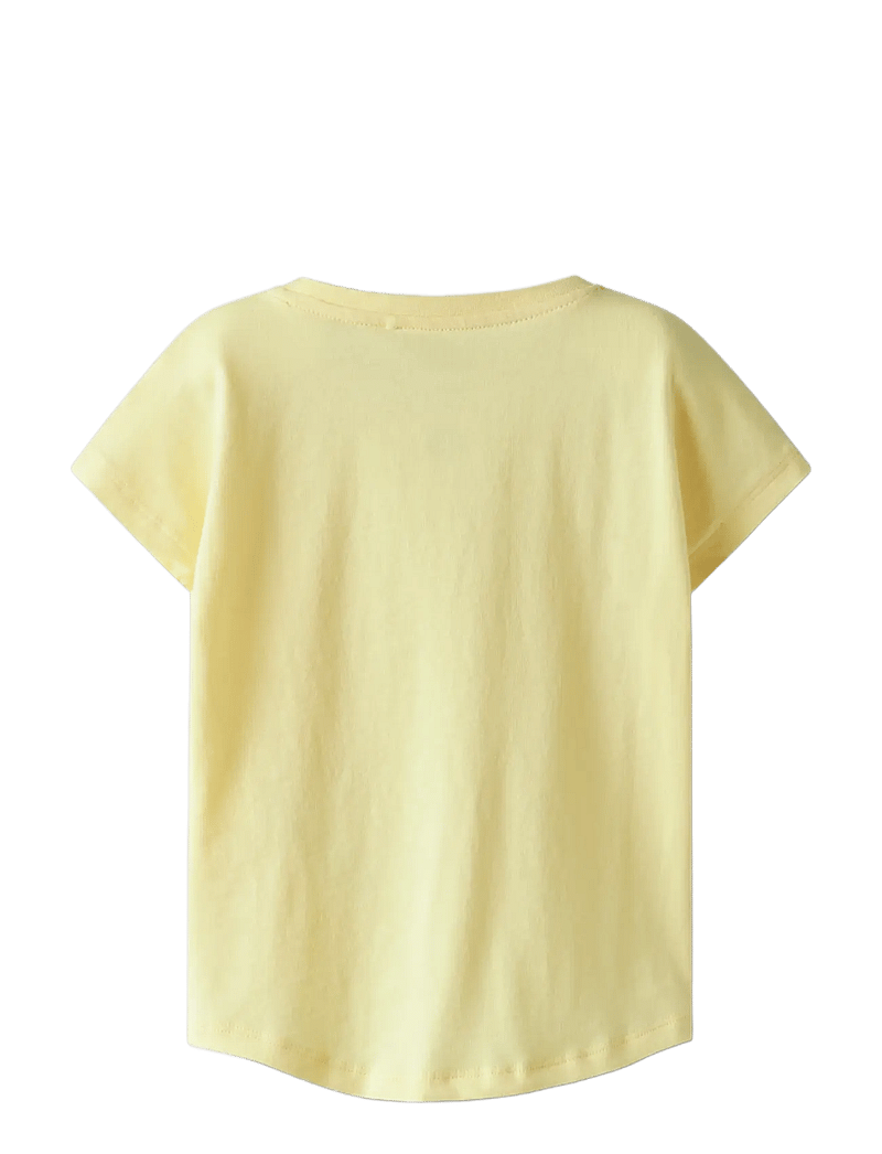 name it - NMFVARUTTI CAPSL LOOSE TOP - kurzärmelige - lemon meringue - 2