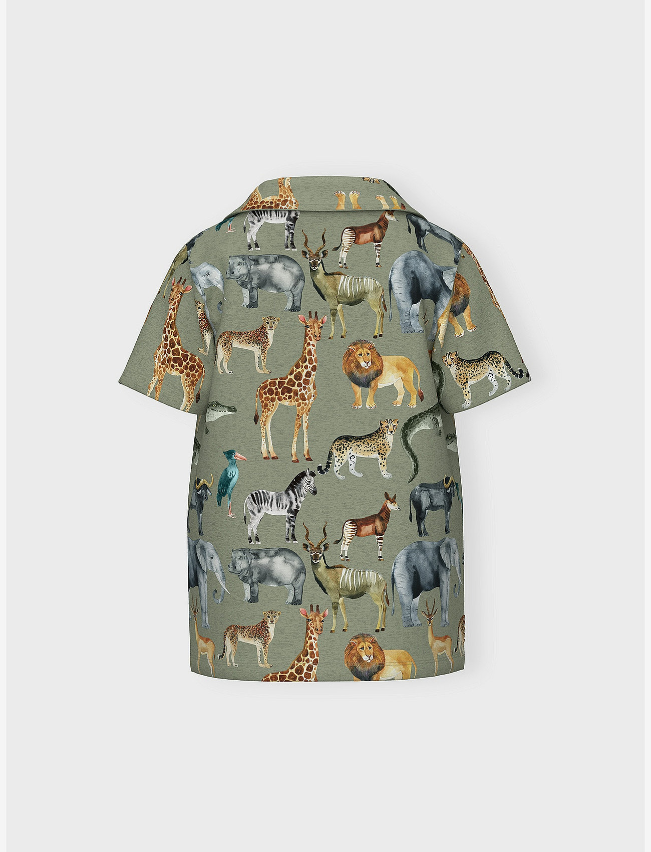 name it - NMMJALE SS POLO - oil green - 1