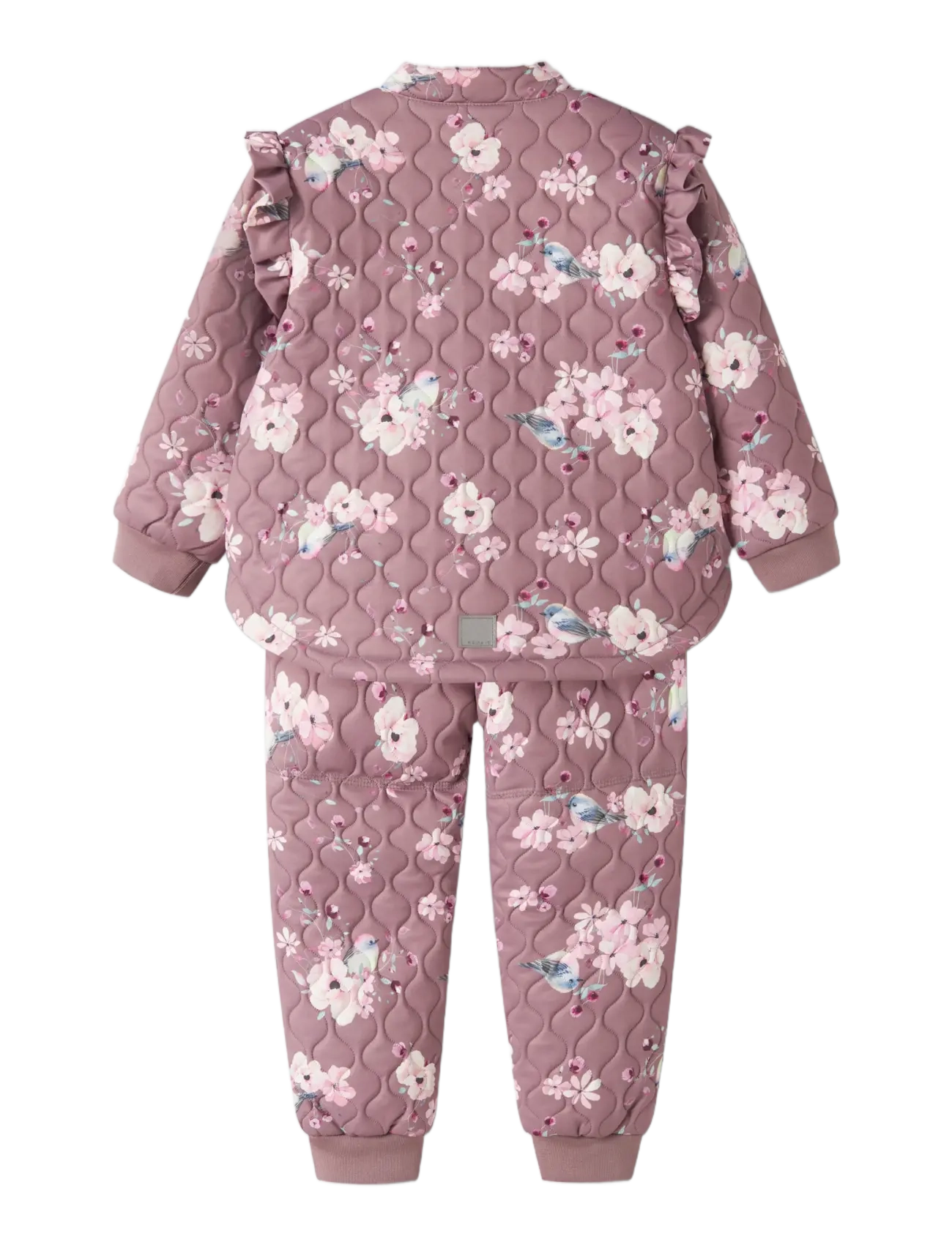 name it - NMFMOON QUILT SET AOP 1FO - termokomplektid - wistful mauve - 1