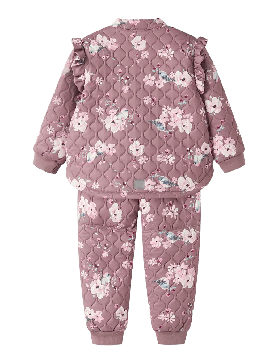 name it - NMFMOON QUILT SET AOP 1FO - termokomplektid - wistful mauve - 1