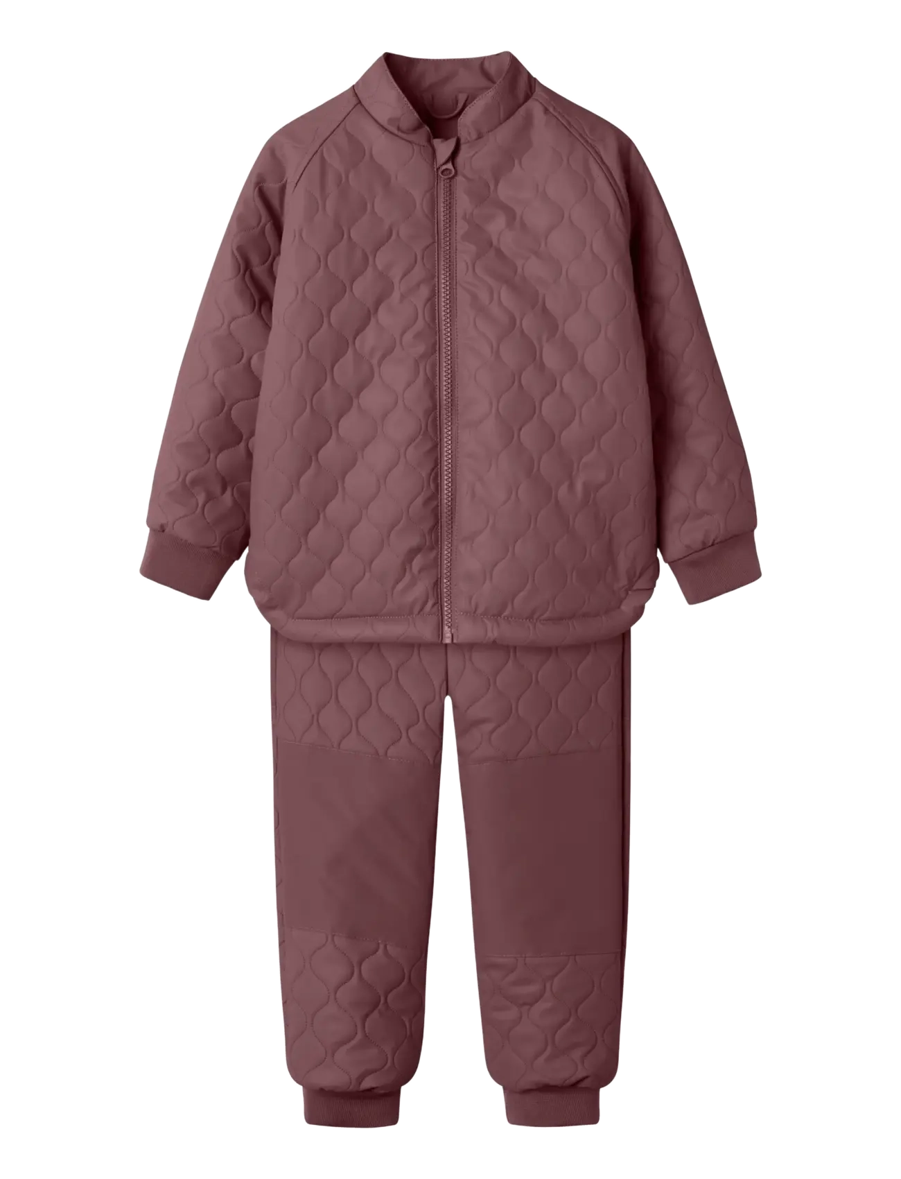 NMFMUD RUB QUILT SET SOLID FO - ROSE BROWN