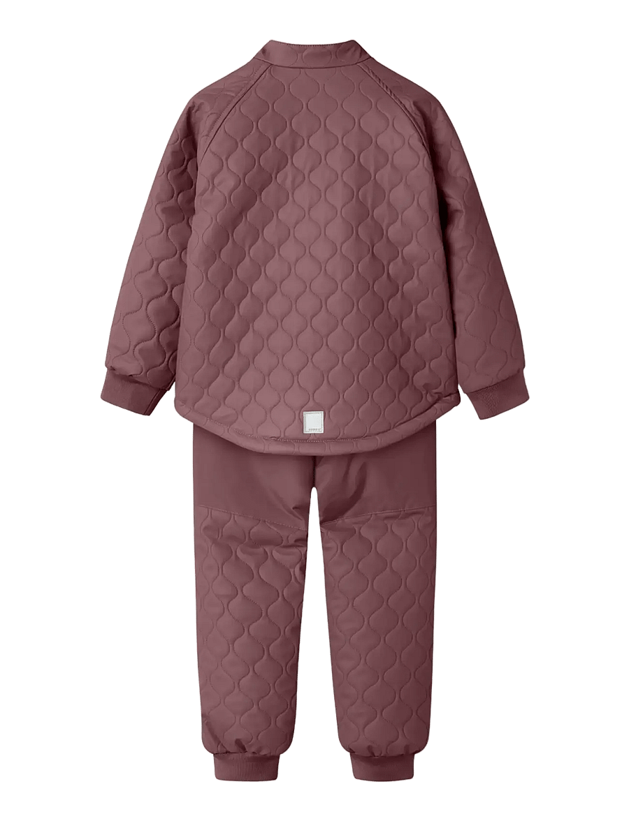 name it - NMFMUD RUB QUILT SET SOLID FO - zestawy termoizolacyjne - rose brown - 1
