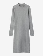 name it - NKFRIMAMIA LS SLIM DRESS - long-sleeved casual dresses - grey melange - 0