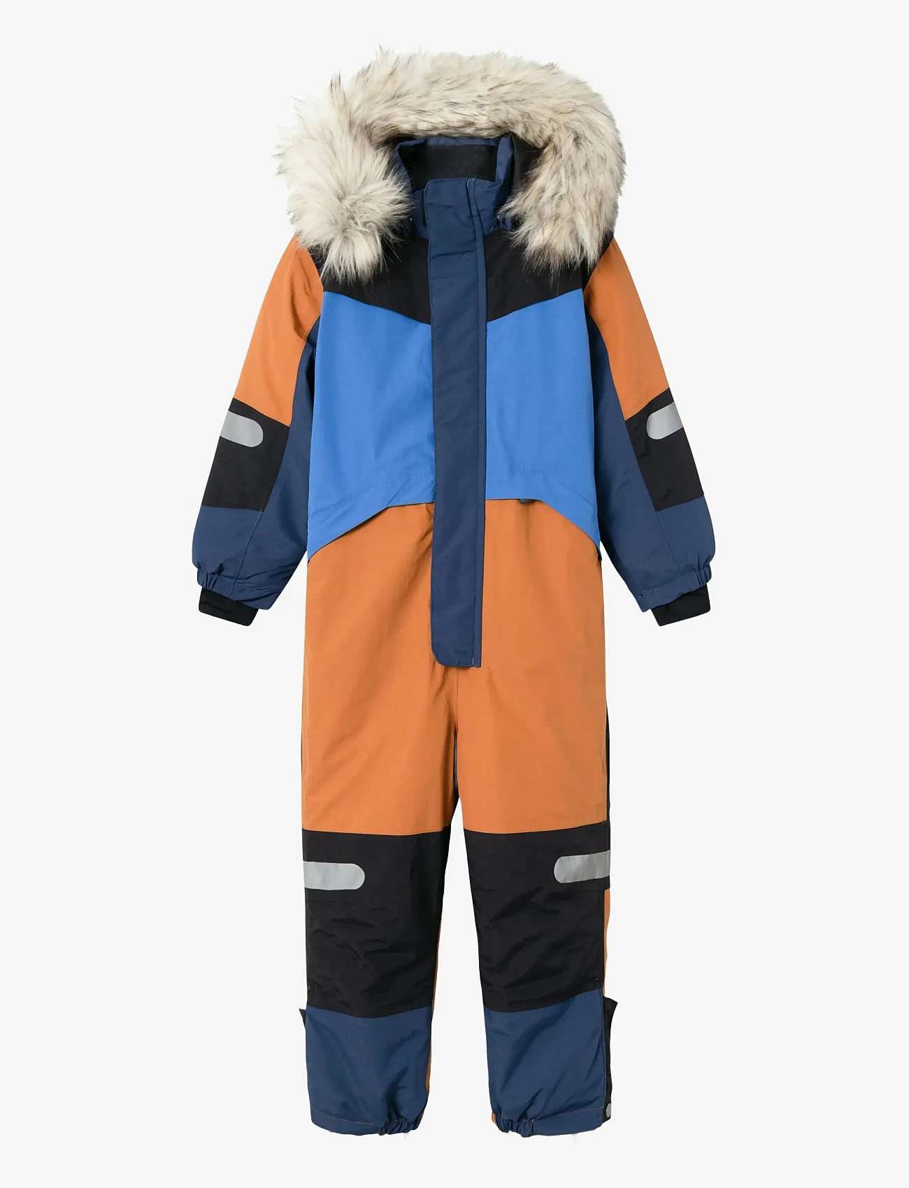 name it - NMNSTORM12 SKI SUIT BLOCK FO - shop efter alder - leather brown - 0