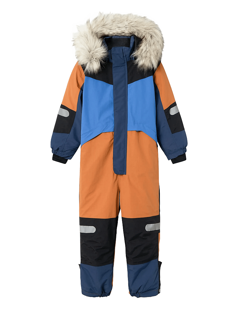 name it - NMNSTORM12 SKI SUIT BLOCK FO - shop efter alder - leather brown - 0