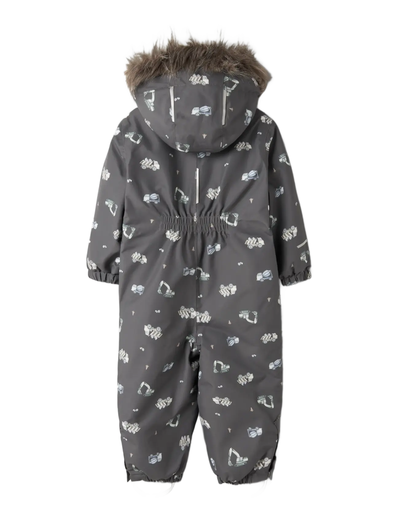 name it - NMMSNOW10 SUIT AOP FO NOOS - vinteroveraller - blackened pearl - 1