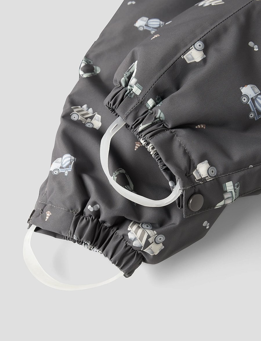 name it - NMMSNOW10 SUIT AOP FO NOOS - vinteroveraller - blackened pearl - 5