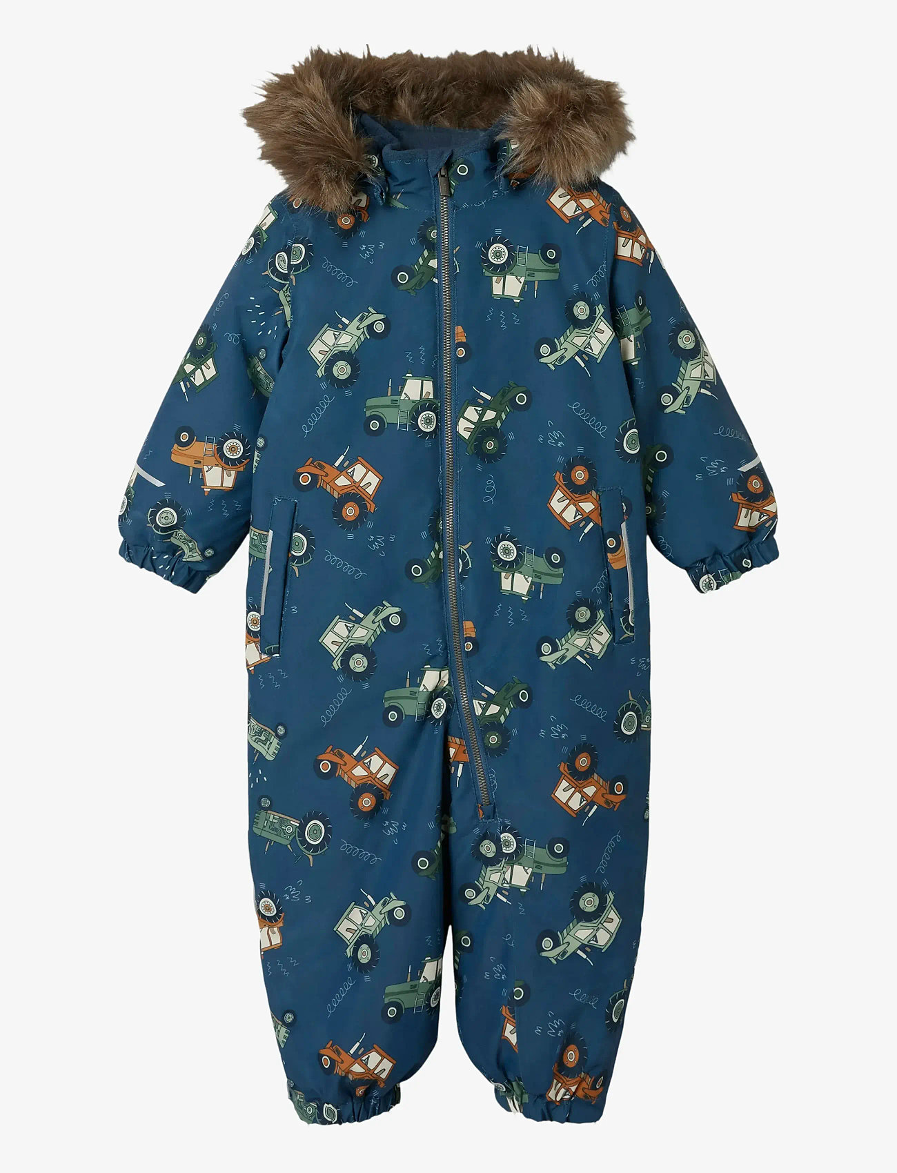 name it - NMMSNOW10 SUIT AOP FO NOOS - snowsuit - dark denim - 0