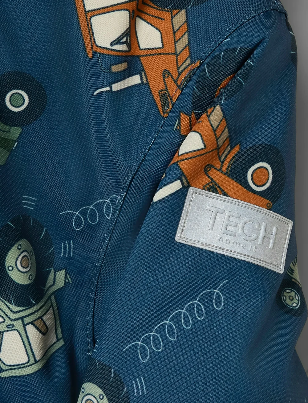 name it - NMMSNOW10 SUIT AOP FO NOOS - schneeanzug - dark denim - 2